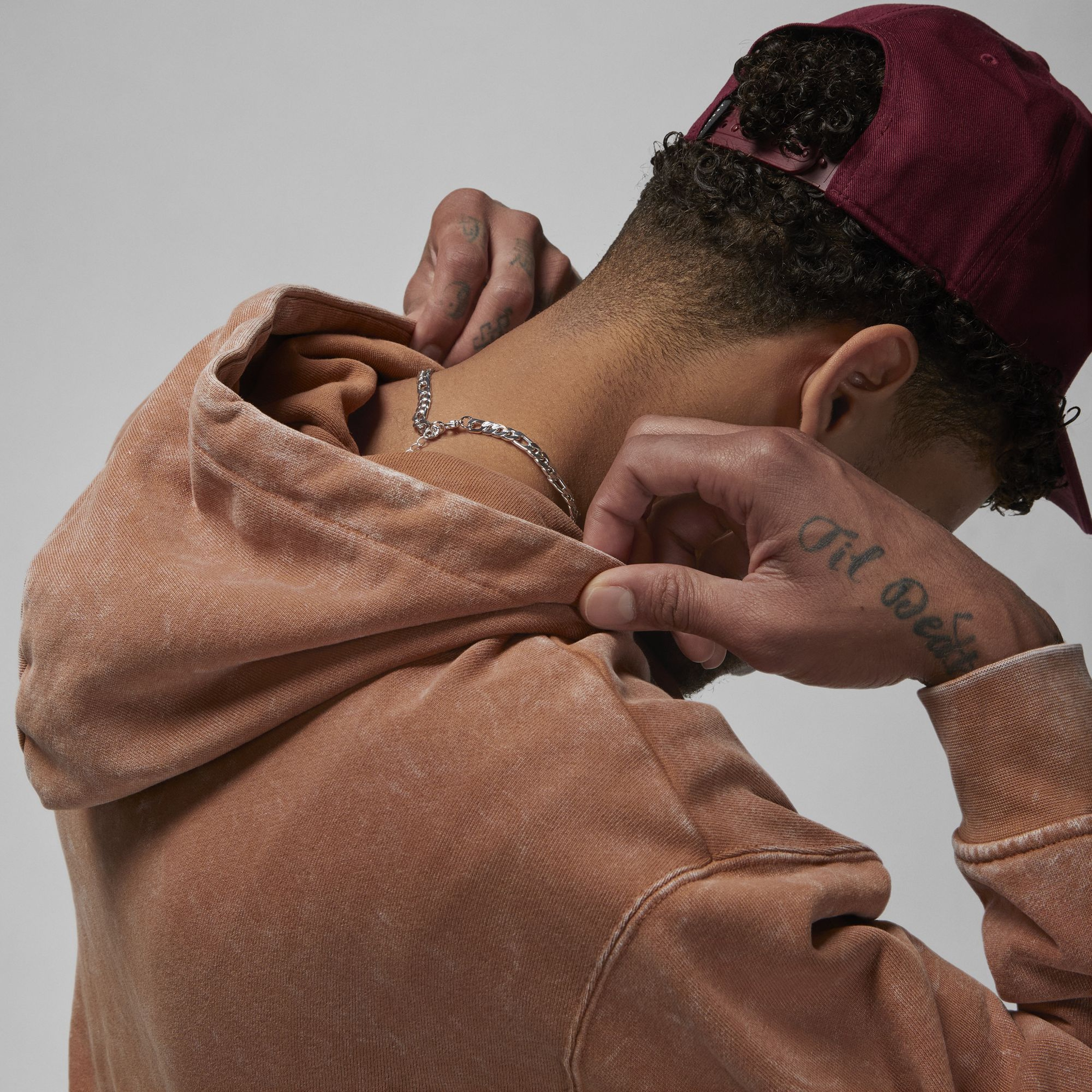 Jordan Essentials Erkek Kahverengi Hoodie