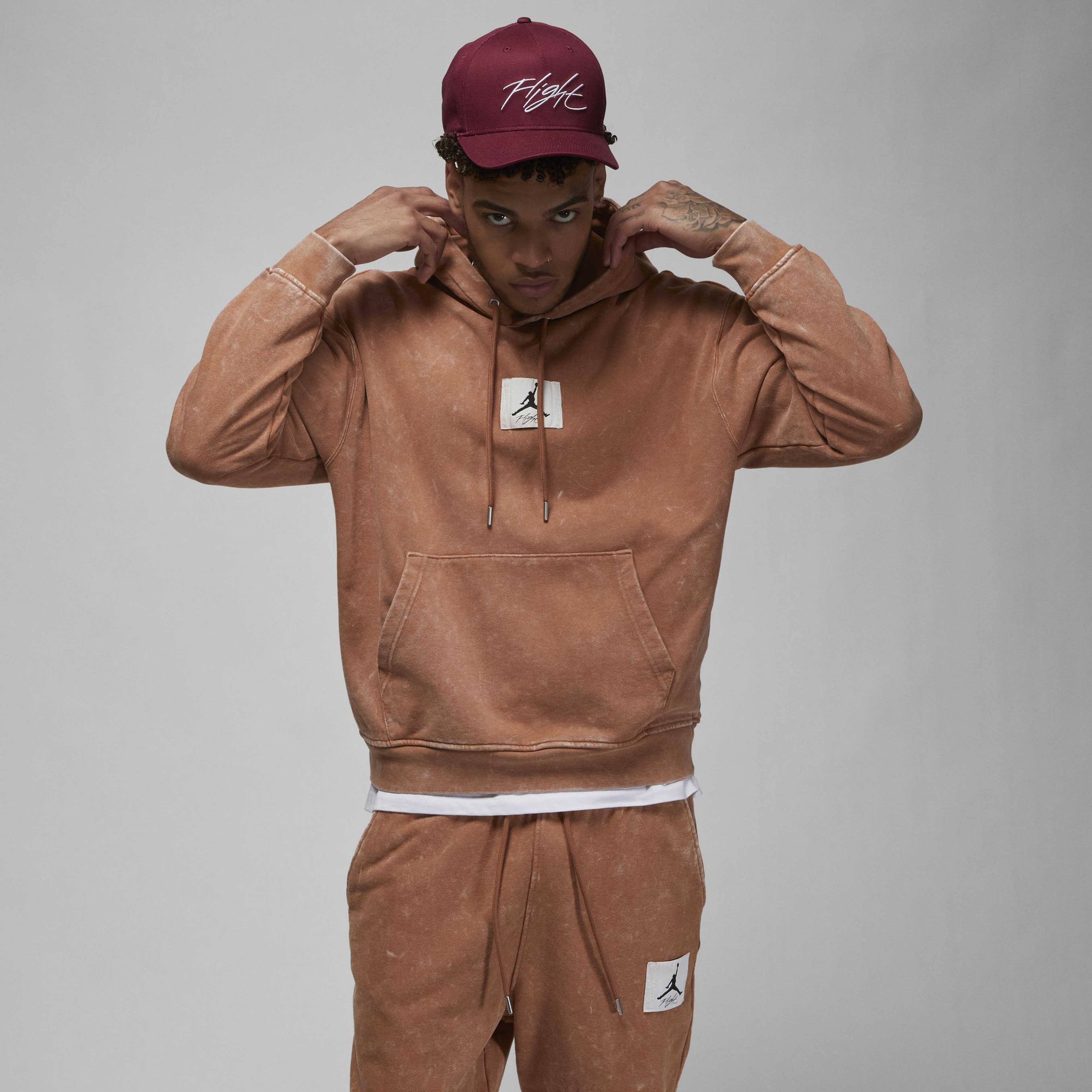 Jordan Essentials Erkek Kahverengi Hoodie
