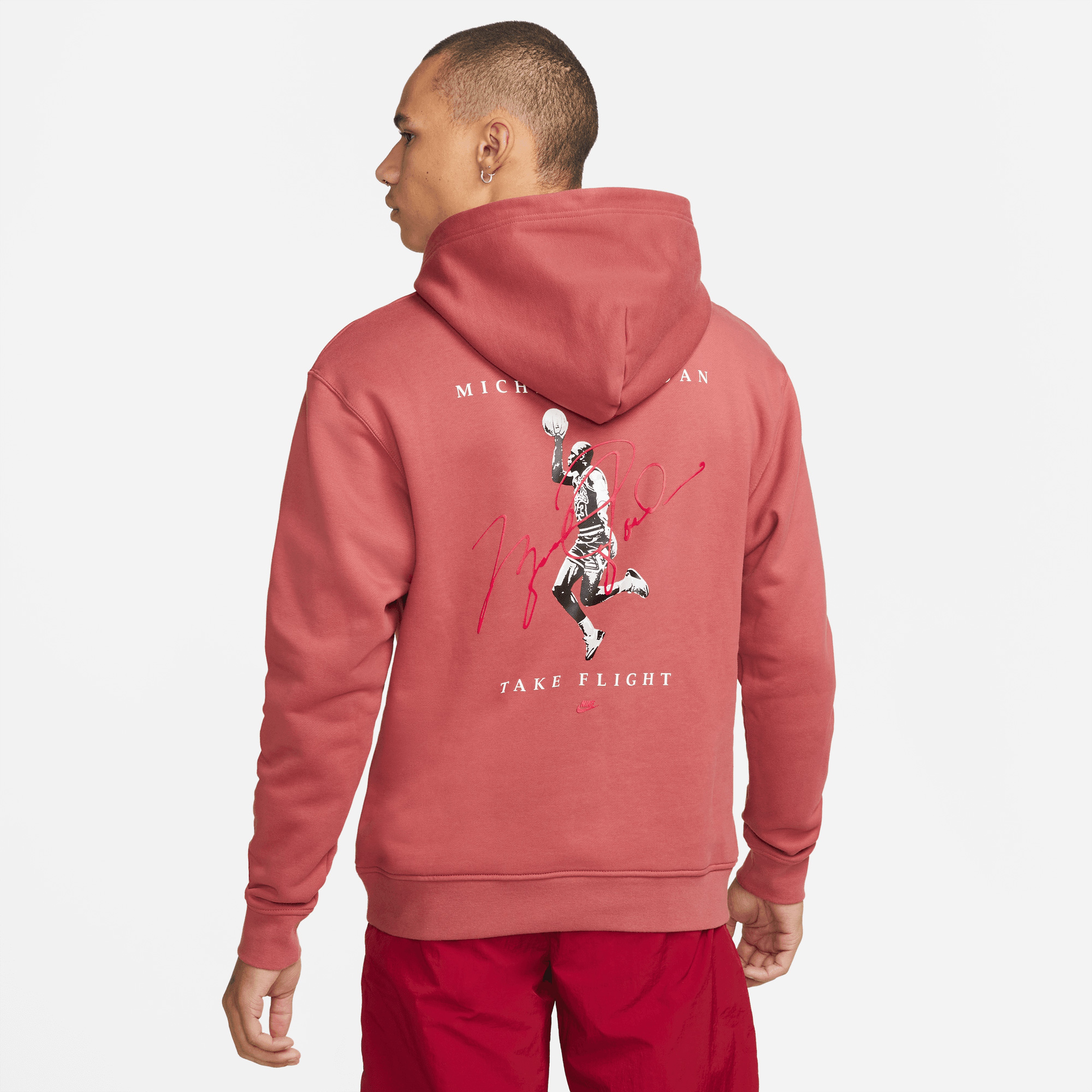 Jordan Essentials Graphic Erkek Kırmızı Sweatshirt