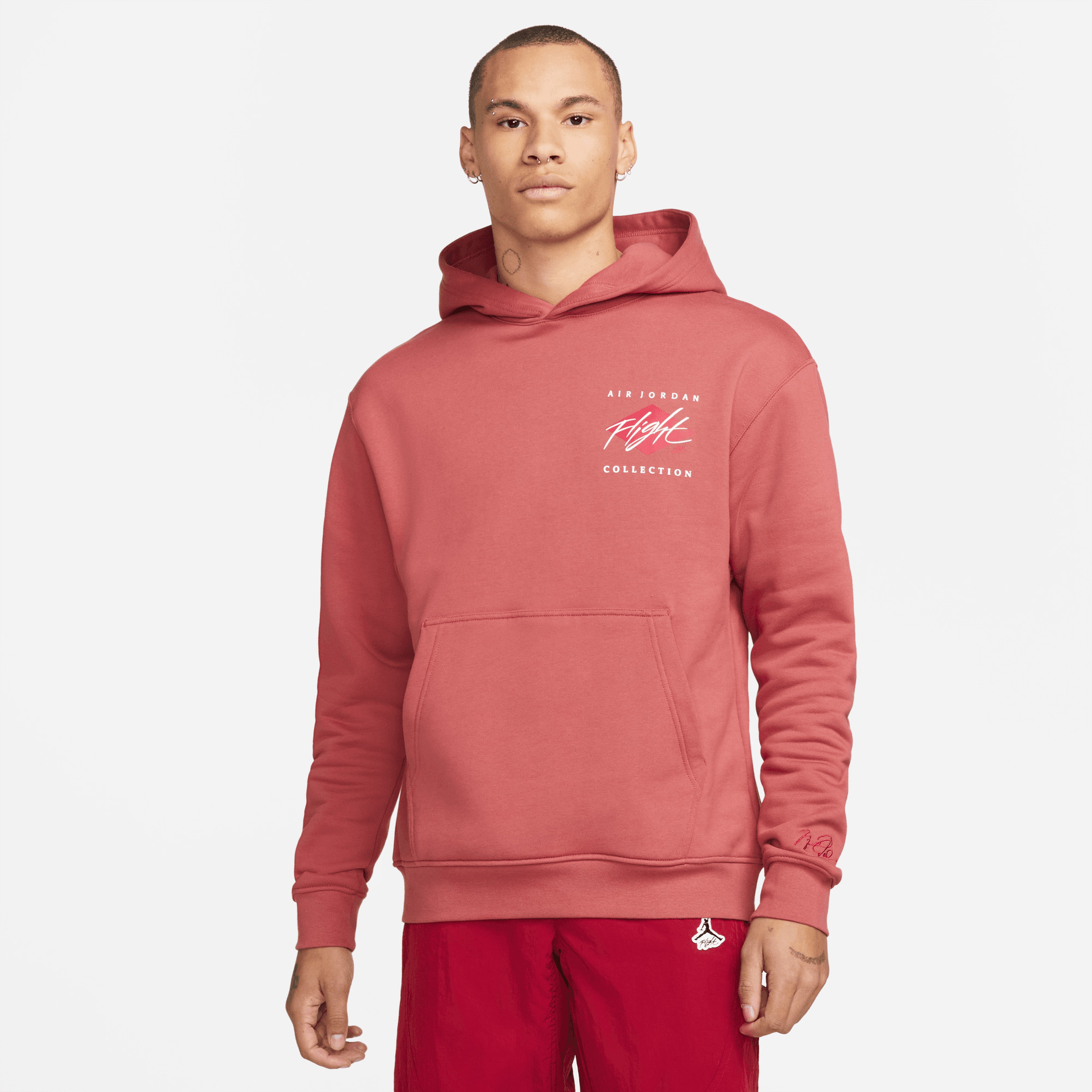 Jordan Essentials Graphic Erkek Kırmızı Sweatshirt