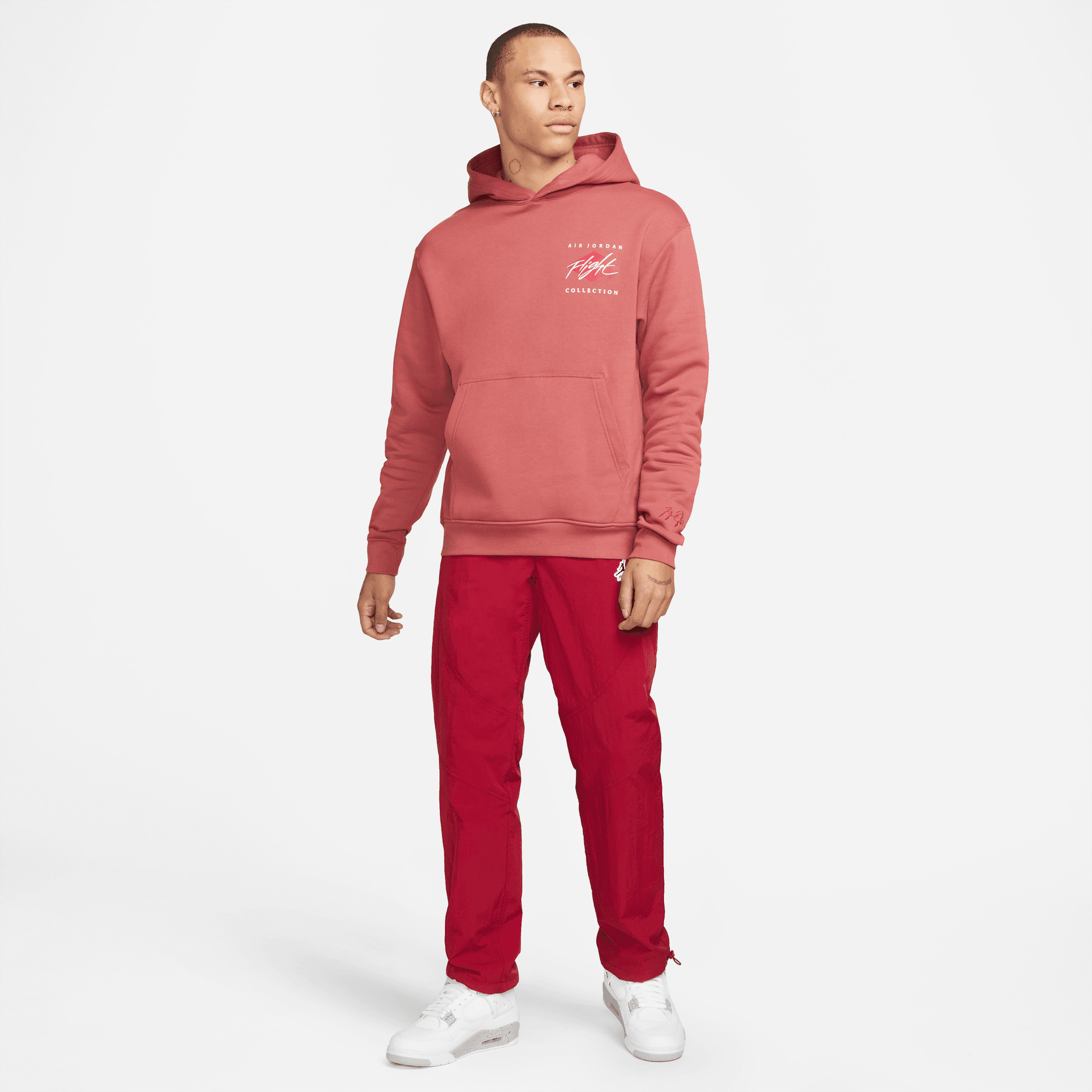 Jordan Essentials Graphic Erkek Kırmızı Sweatshirt