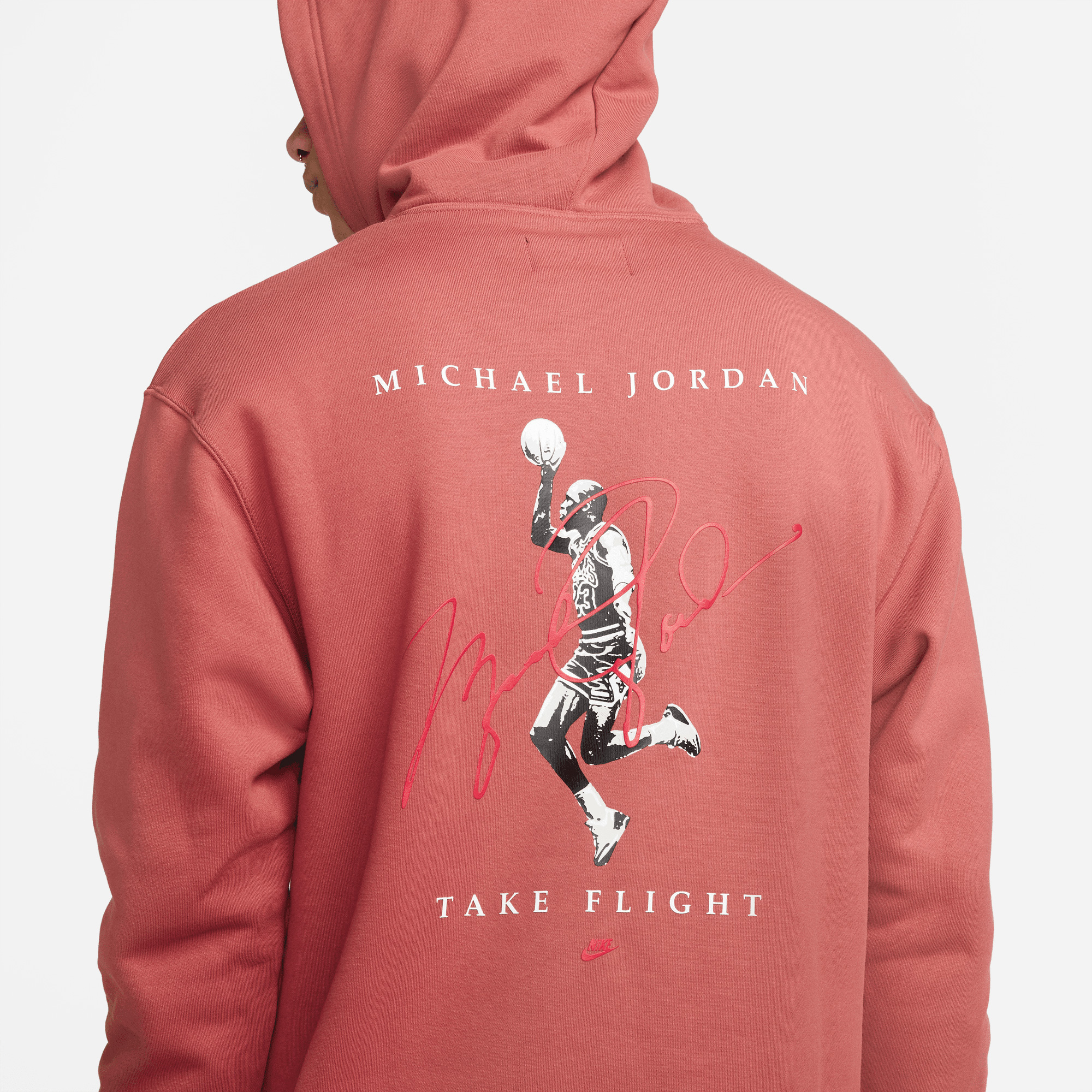 Jordan Essentials Graphic Erkek Kırmızı Sweatshirt