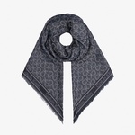 Calvin Klein Monogram Jacquard Kadın Siyah Fular