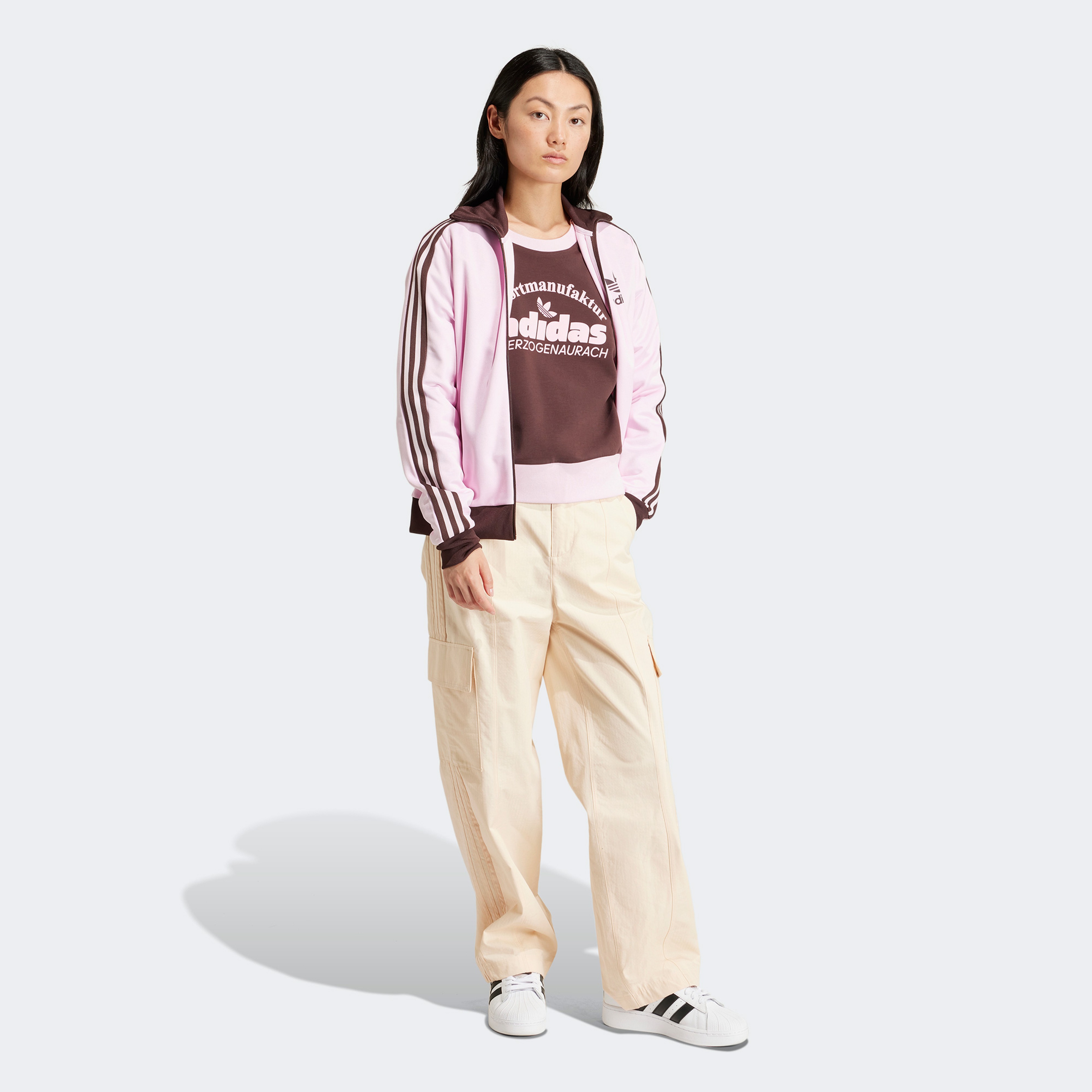 adidas Beckenbauer Kadın Pembe Sweatshirt