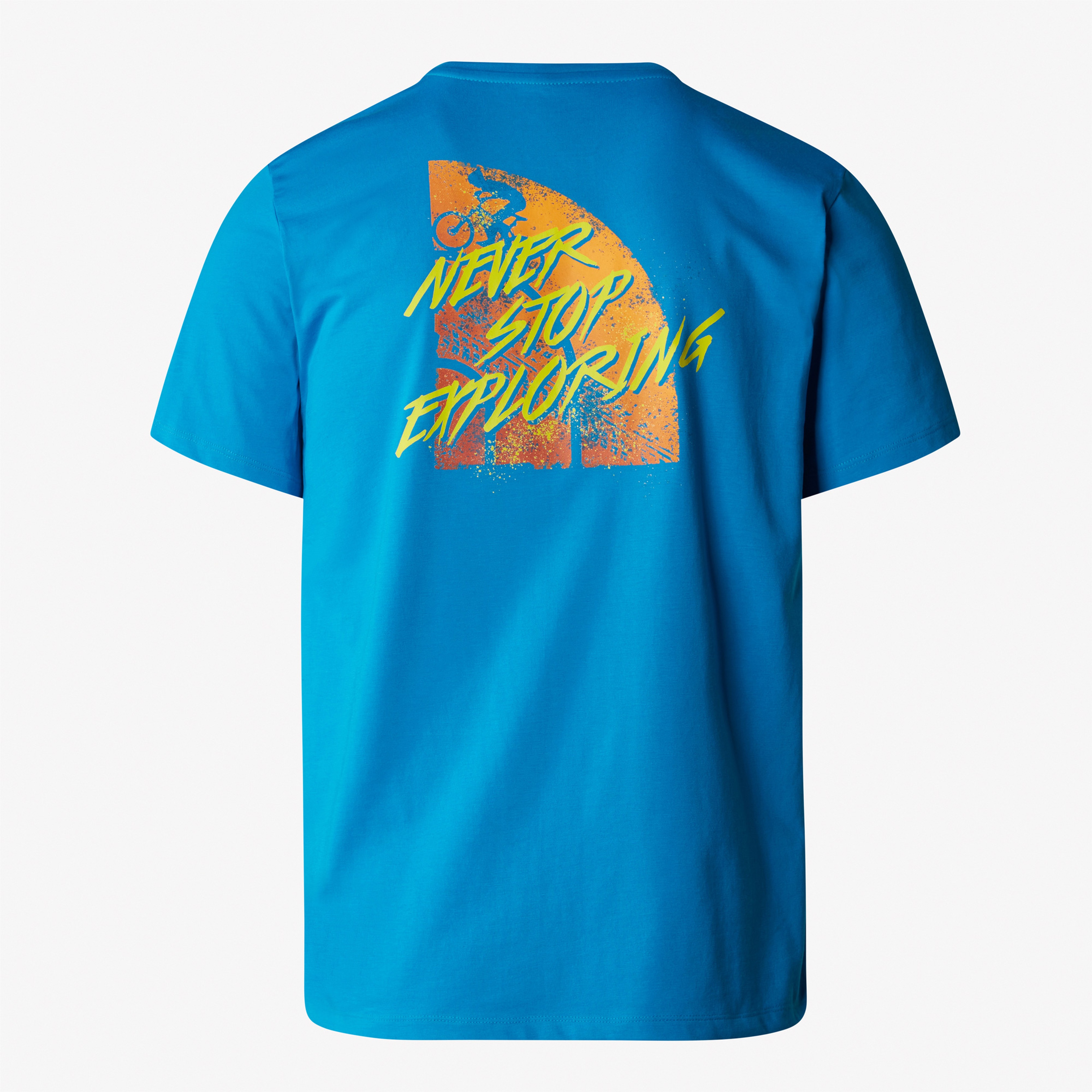 The North Face Foundation Tracks Graphic Tee Erkek Mavi T-Shirt