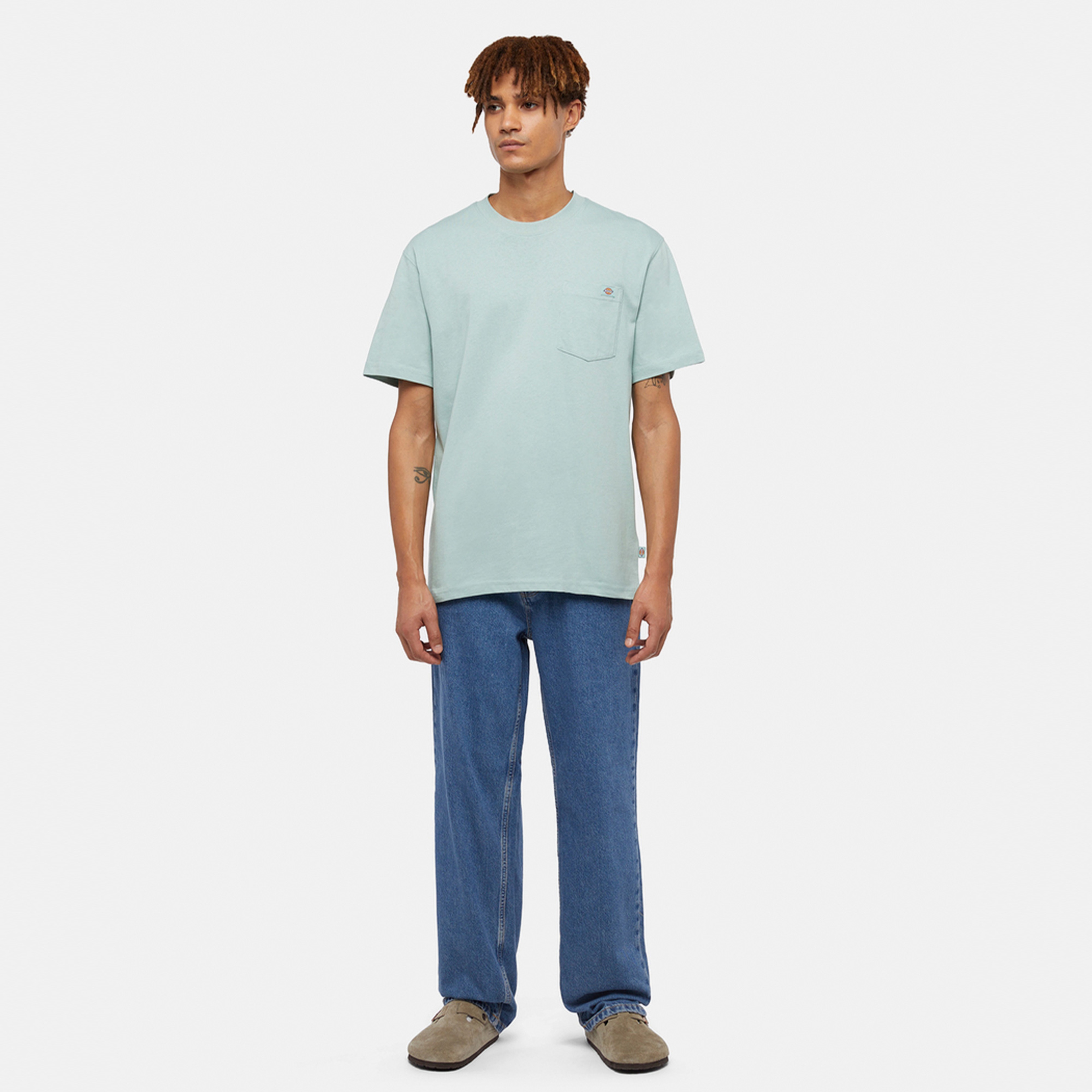 Dickies Luray Pocket Kısa Kollu Erkek Mavi T-Shirt