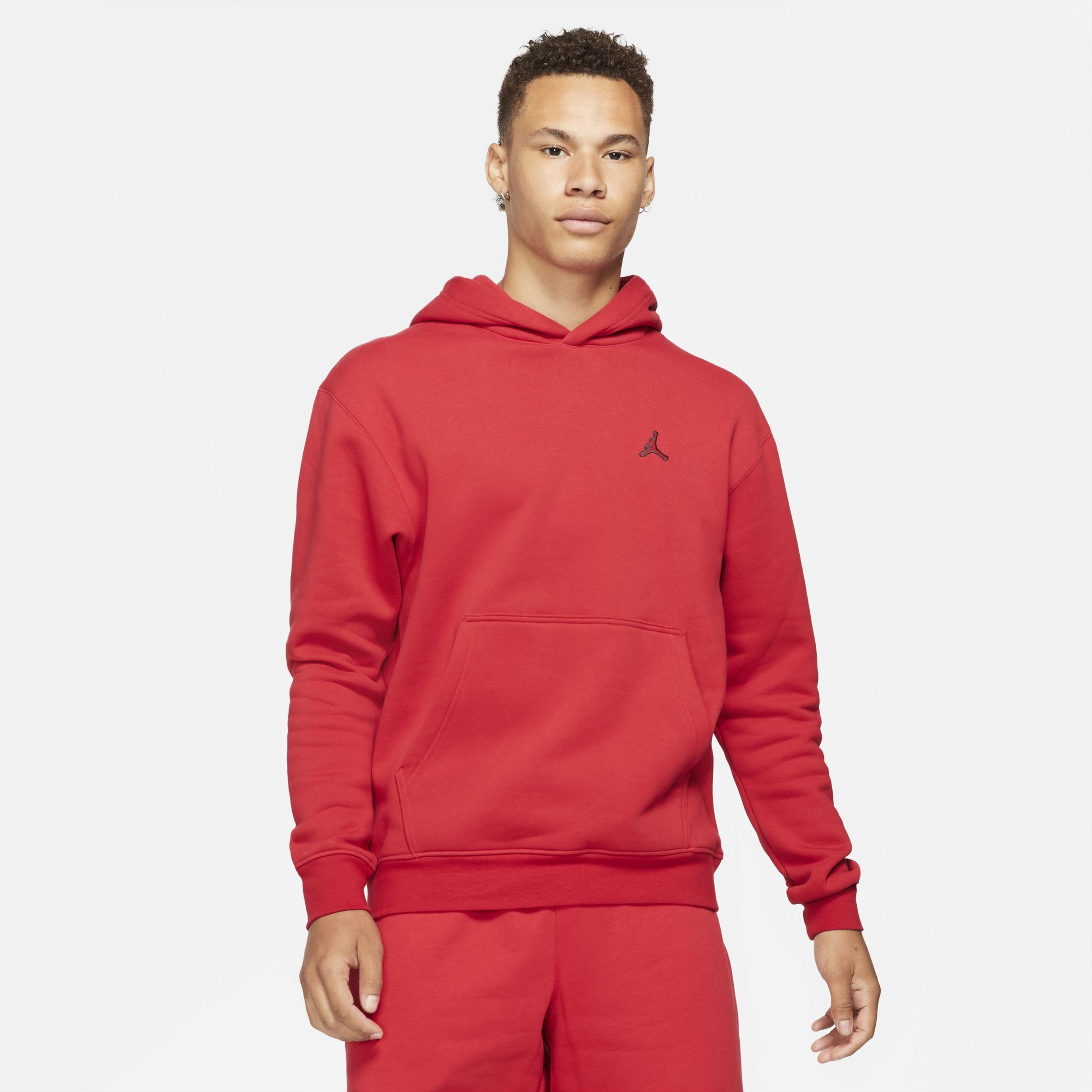 Jordan Essential Fleece Po Hoodie Erkek Kırmızı Sweatshirt