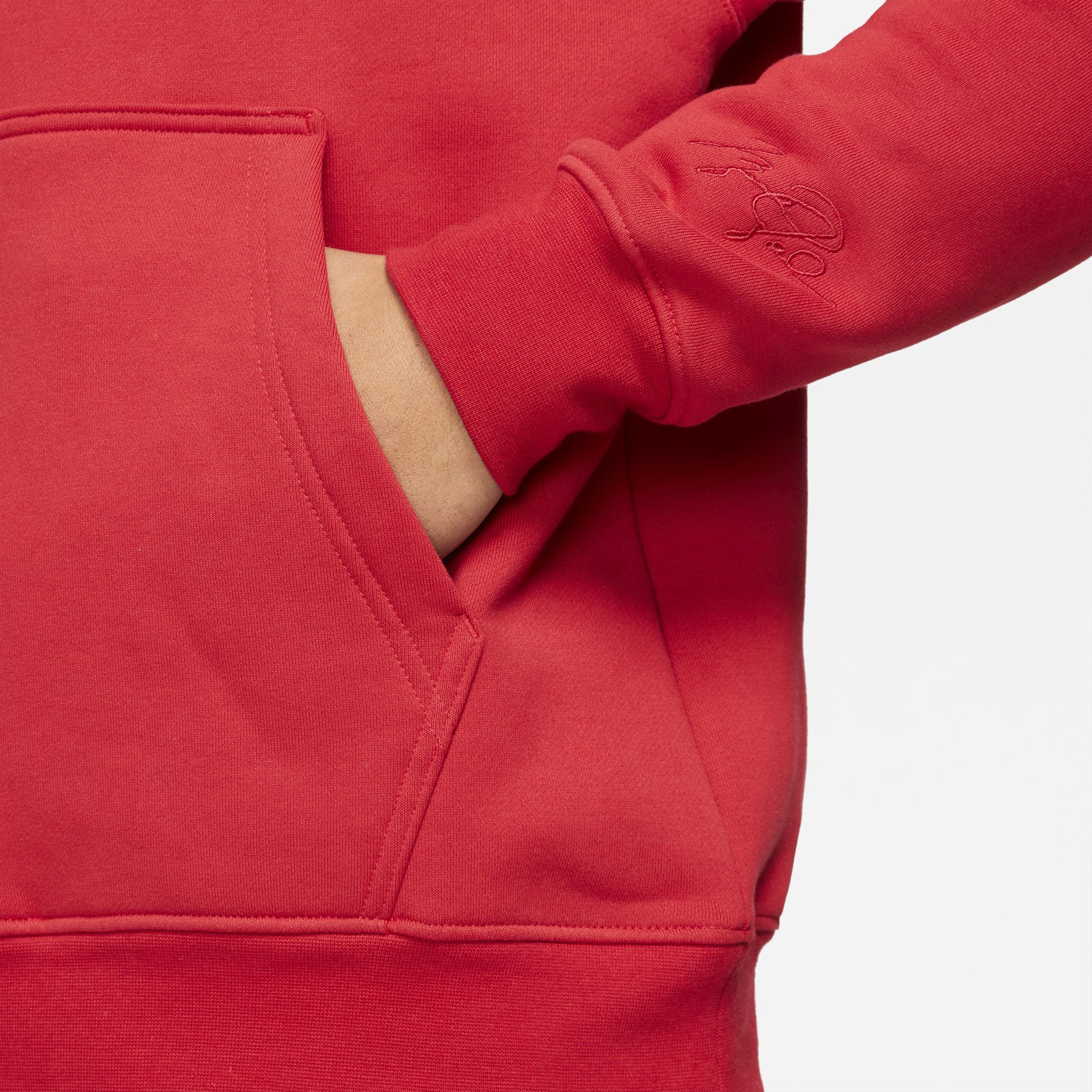 Jordan Essential Fleece Po Hoodie Erkek Kırmızı Sweatshirt