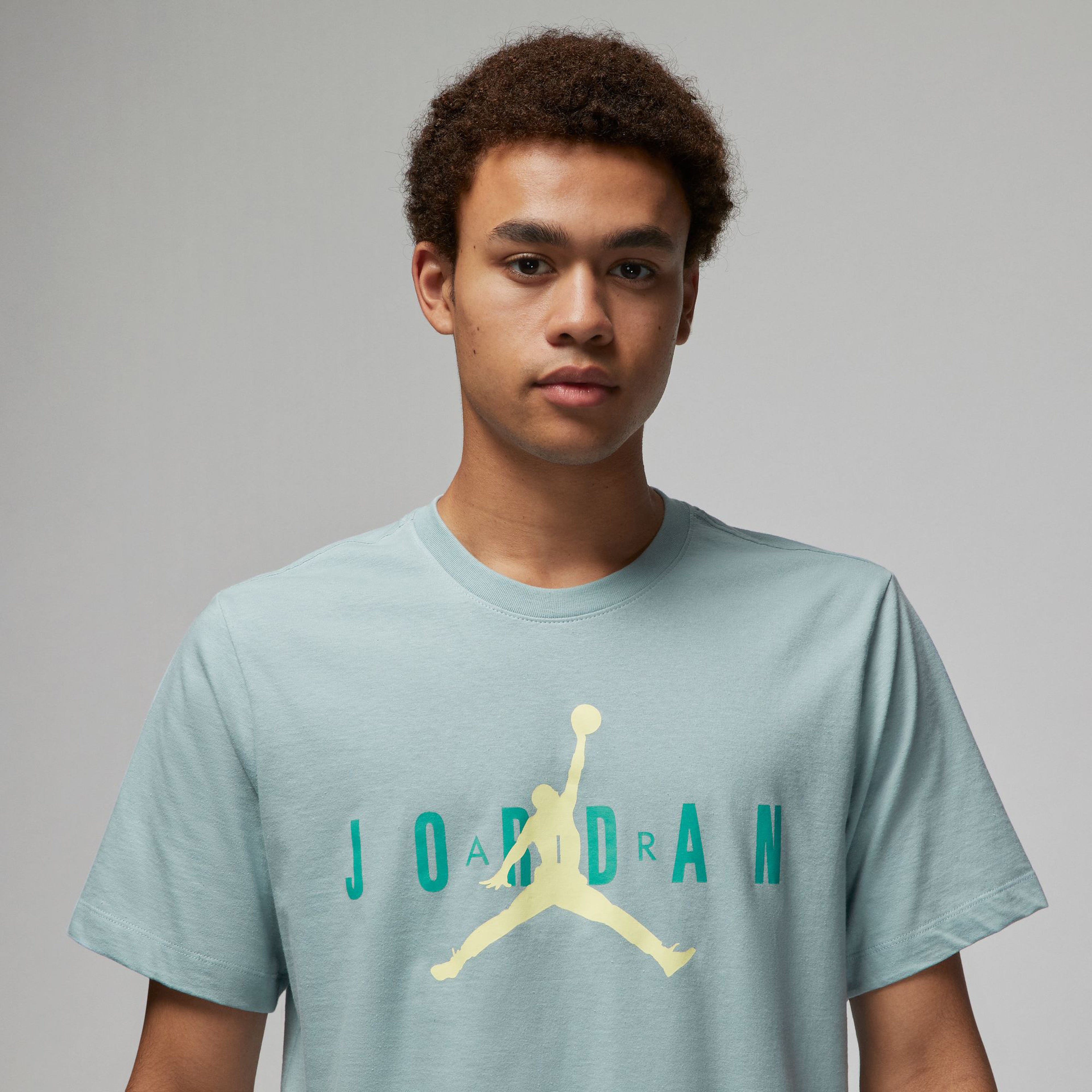 Jordan Air Wordmark Erkek Mavi T-shirt