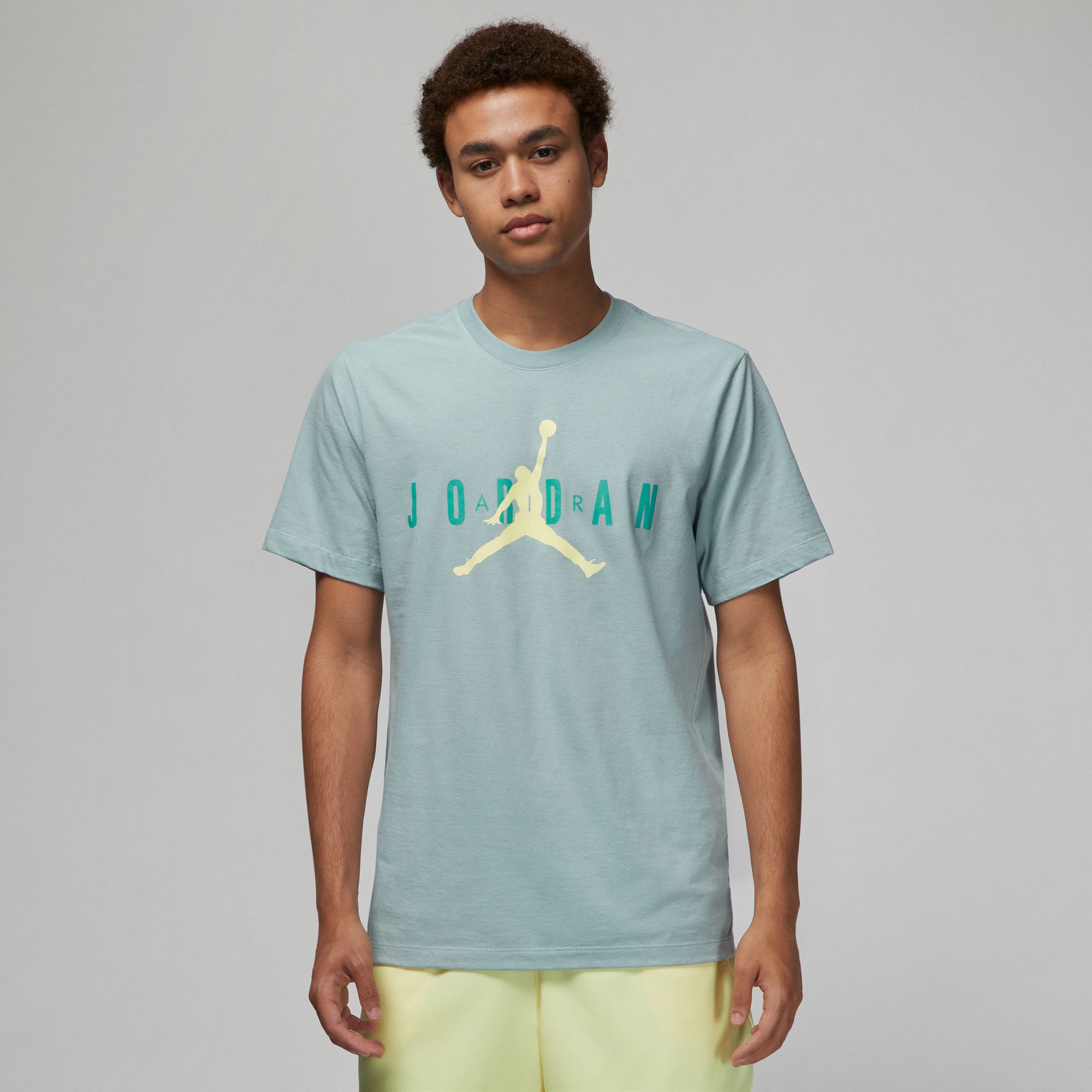 Jordan Air Wordmark Erkek Mavi T-shirt