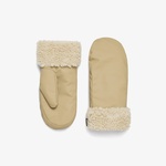 Rains Puffer Fleece Mittens W2T3 Unisex Bej Eldiven