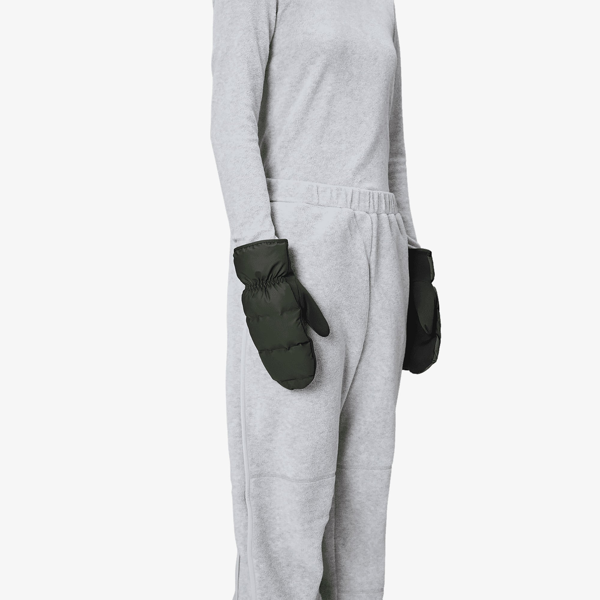 Rains Lohja Puffer Mittens W1T2 Unisex Yeşil Eldiven