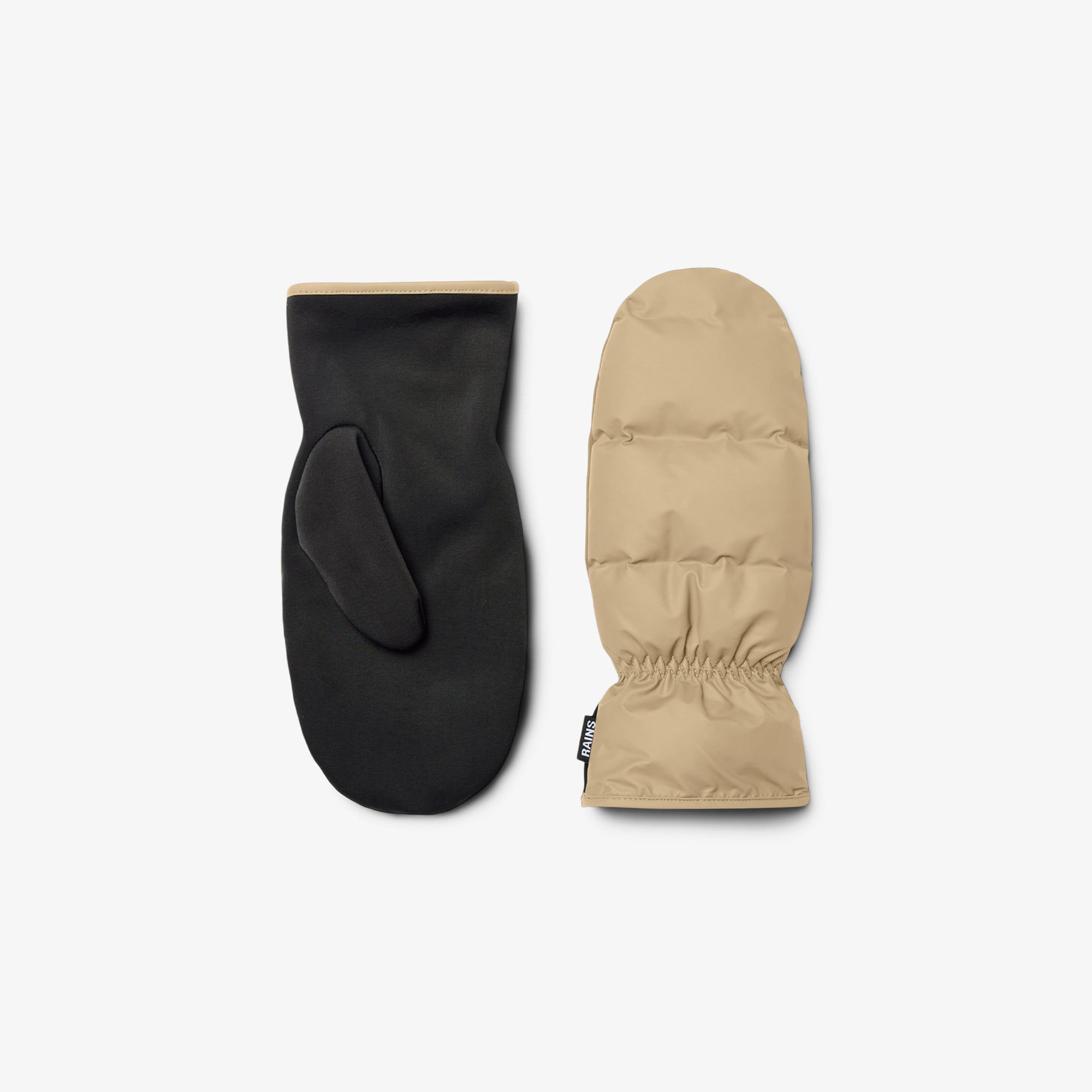 Rains Lohja Puffer Mittens W1T2 Unisex Bej Eldiven