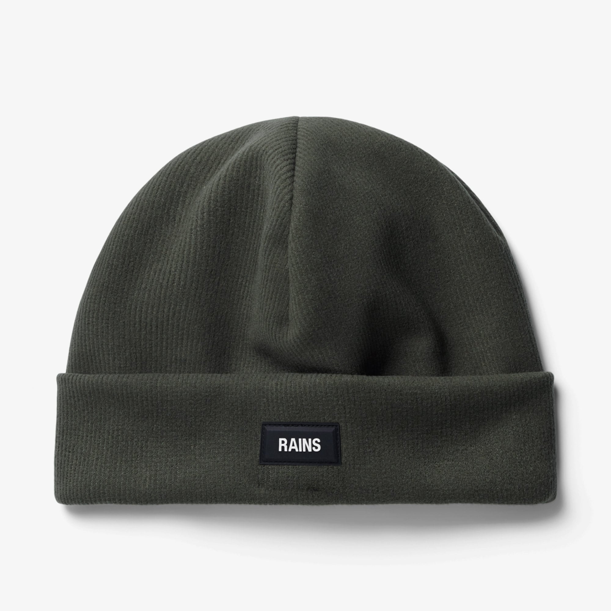 Rains Ribbed Fleece Beanie T1 Unisex Yeşil Bere