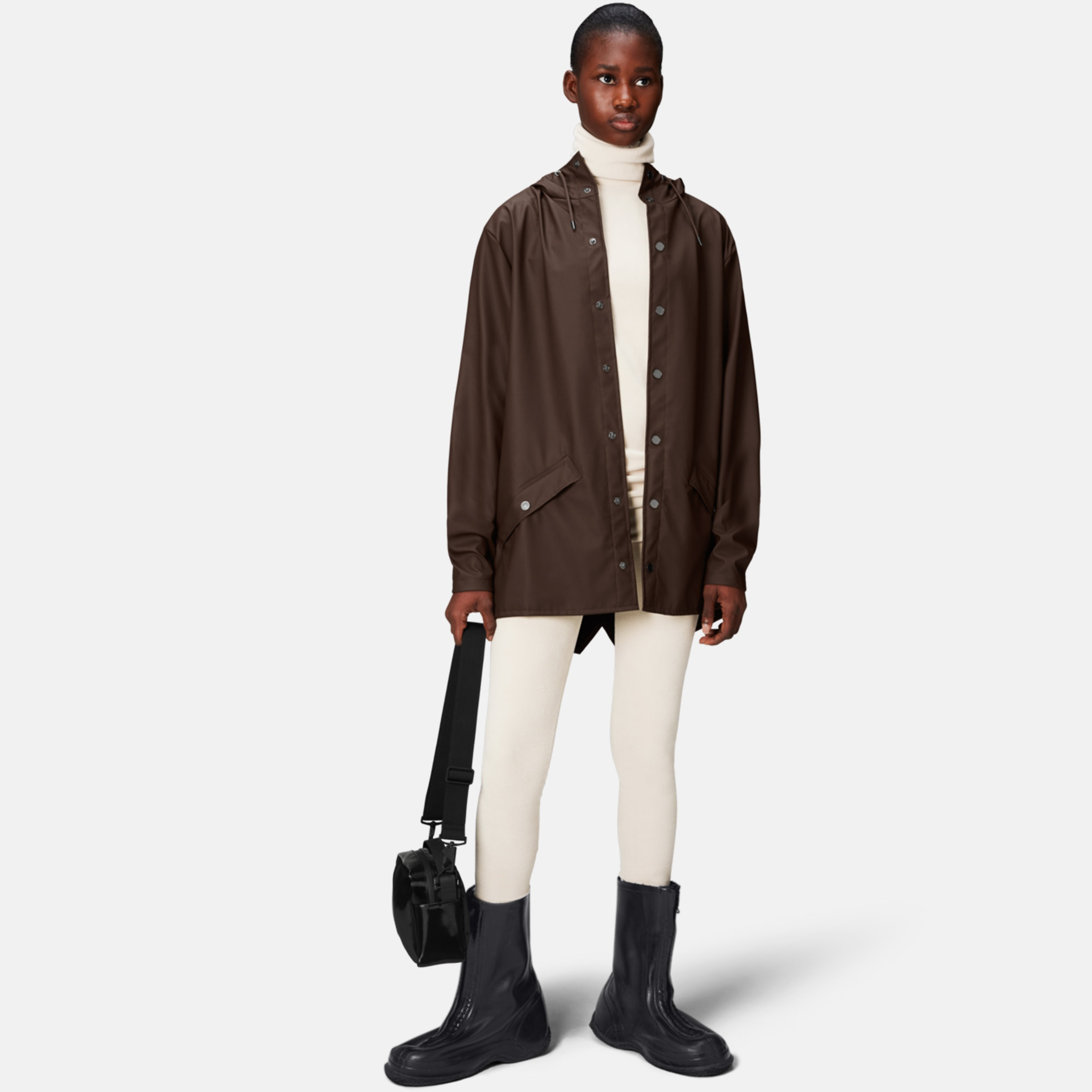 Rains Jacket W3 Unisex Kahverengi Yağmurluk