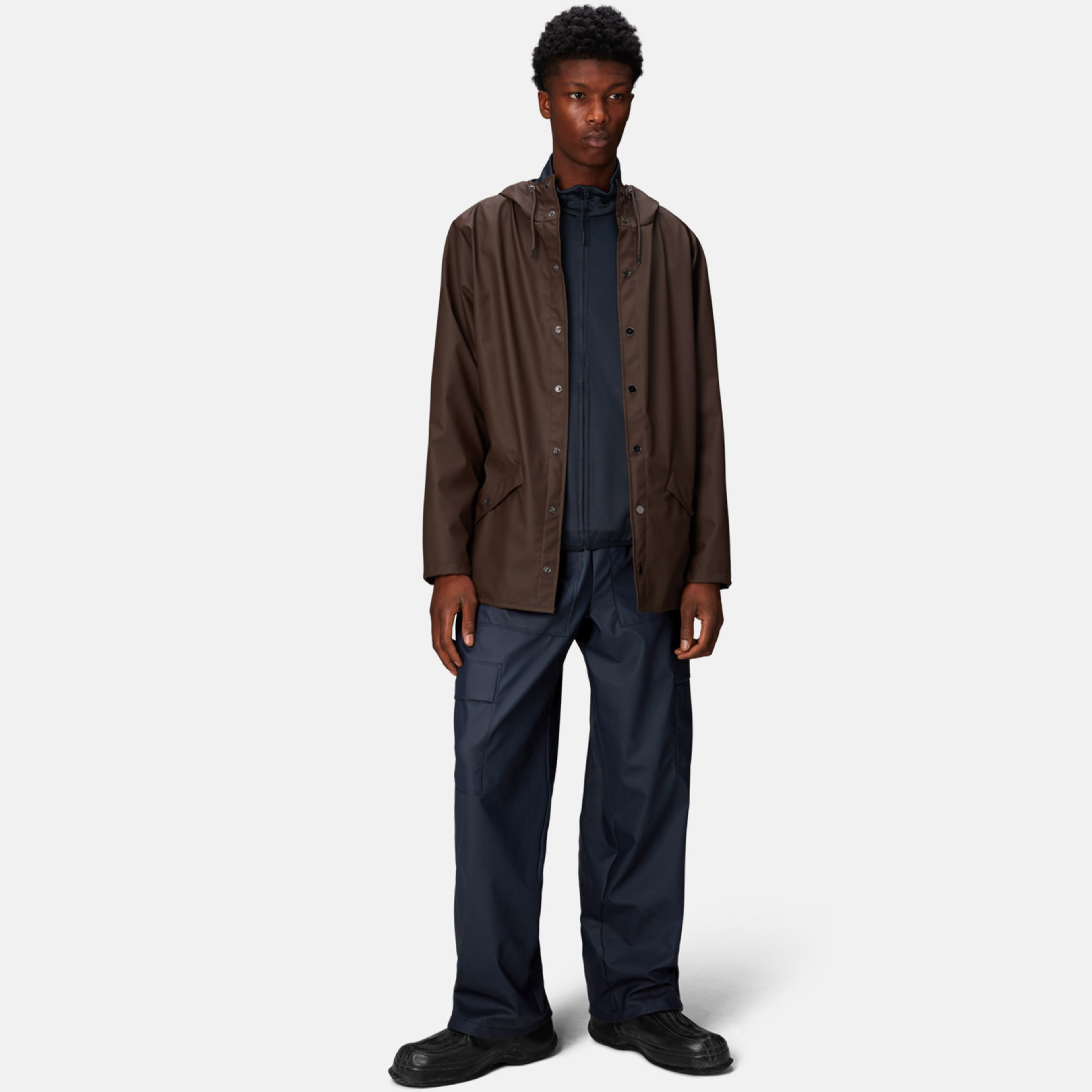 Rains Jacket W3 Unisex Kahverengi Yağmurluk