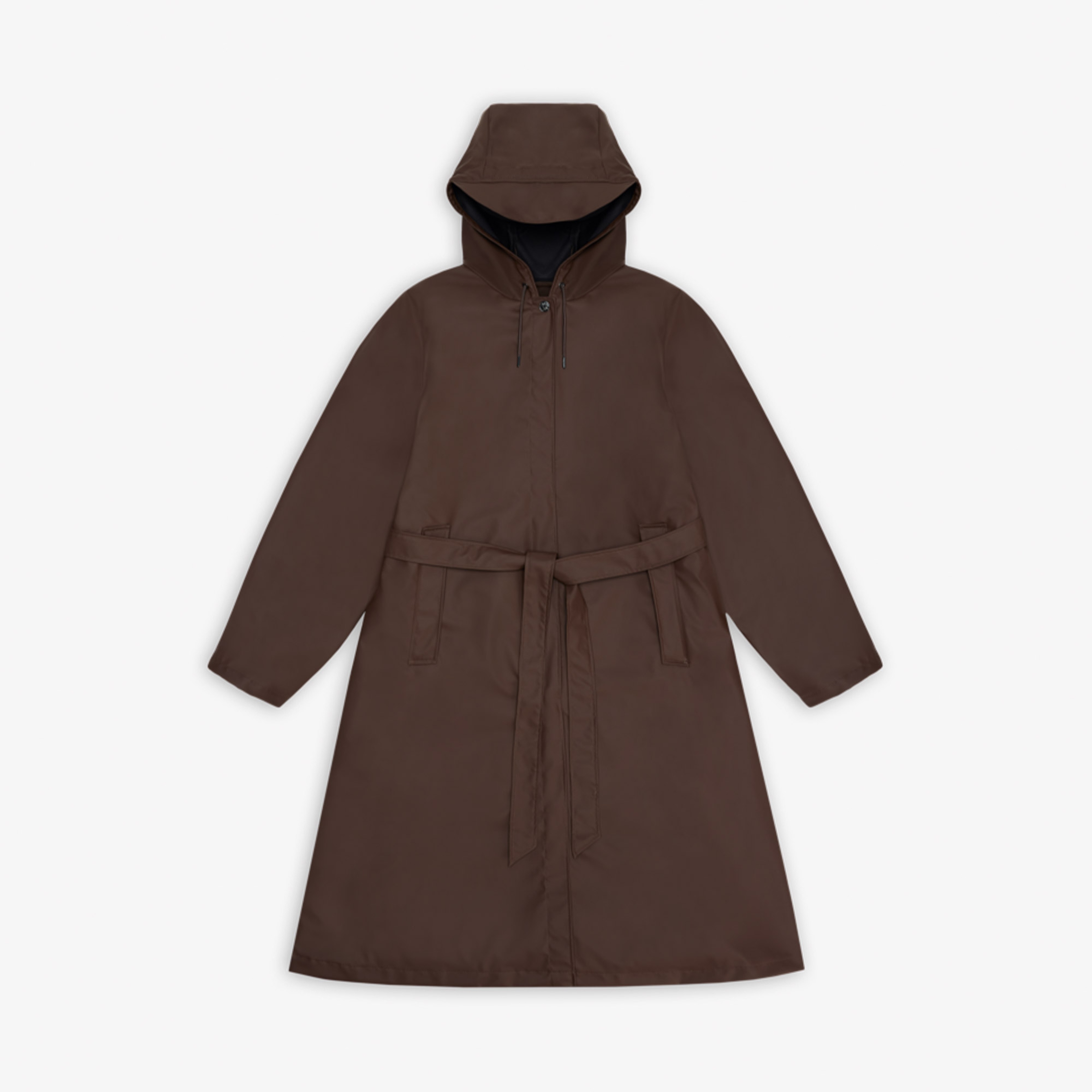 Rains A-Line Longer Kadın Kahverengi Yağmurluk