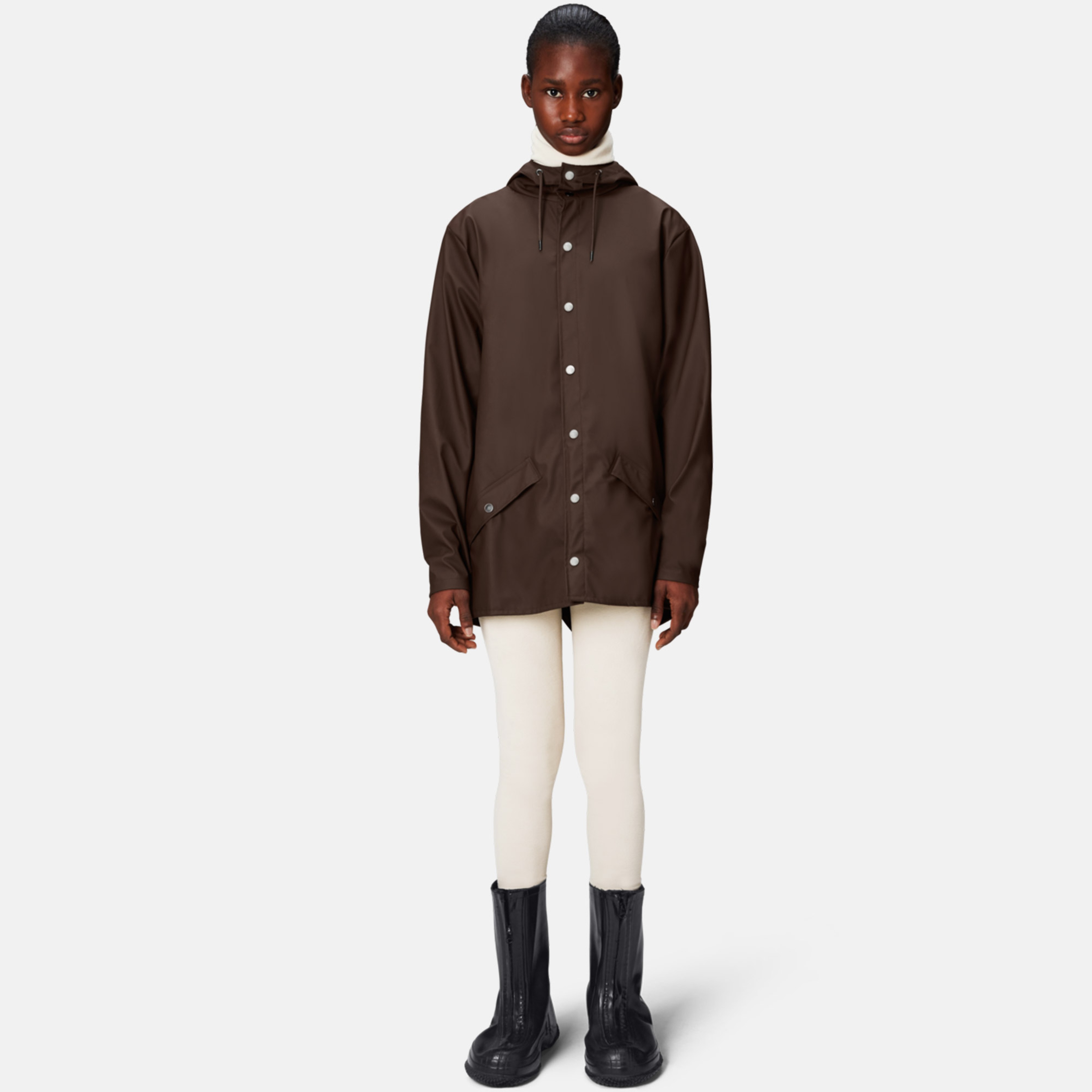 Rains Jacket W3 Unisex Kahverengi Yağmurluk