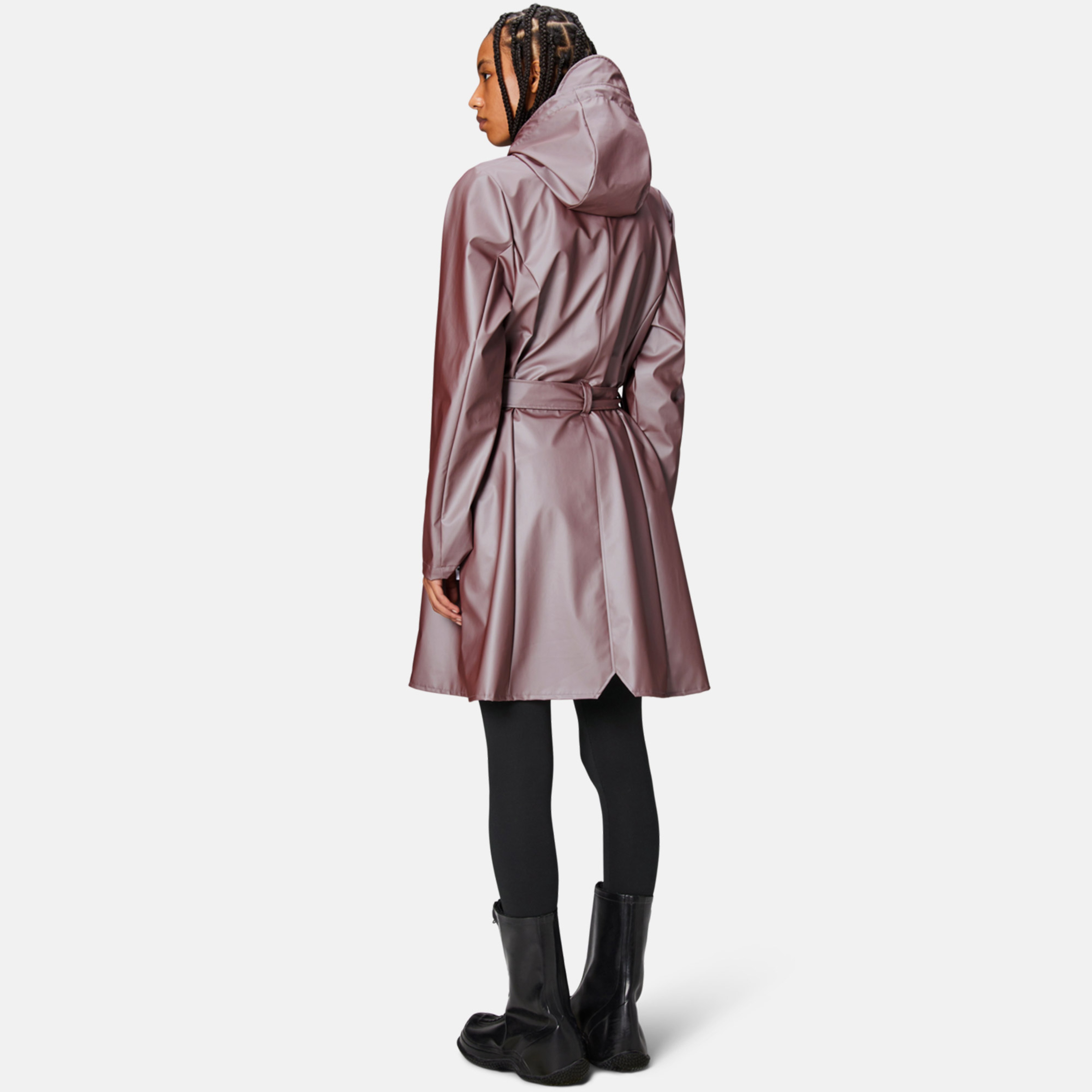 Rains Curve Jacket W3 Kadın Kahverengi Yağmurluk