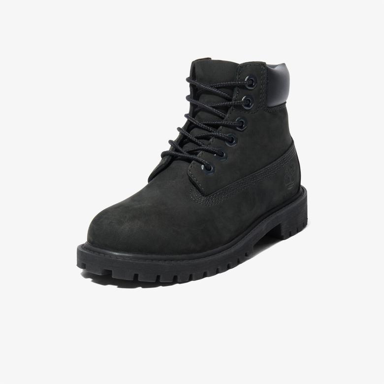 Timberland Premium 6 Inch Lace Up Çocuk Siyah Bot