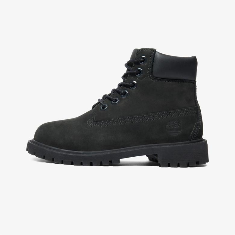 Timberland Premium 6 Inch Lace Up Çocuk Siyah Bot