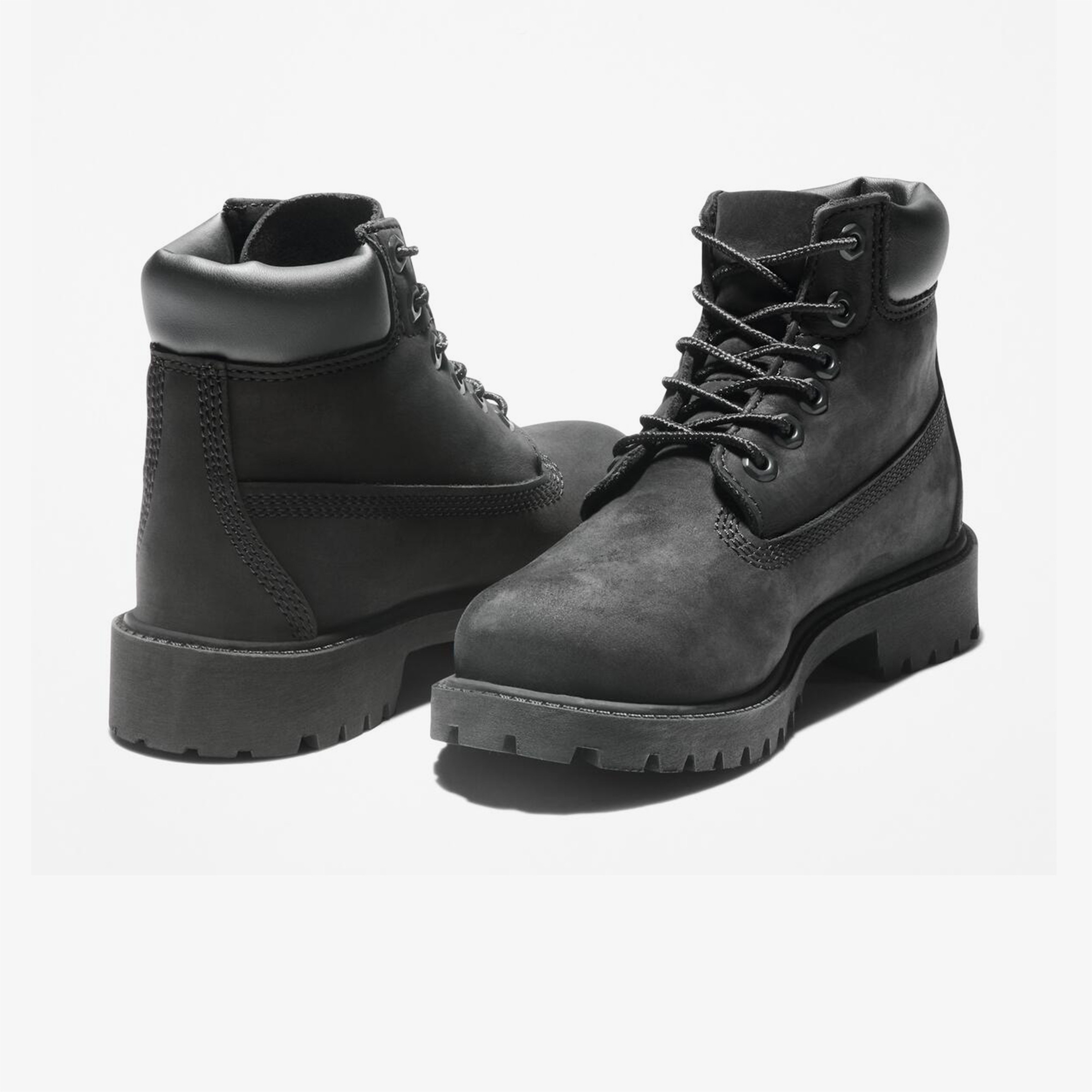 Timberland Premium 6 Inch Lace Up Çocuk Siyah Bot