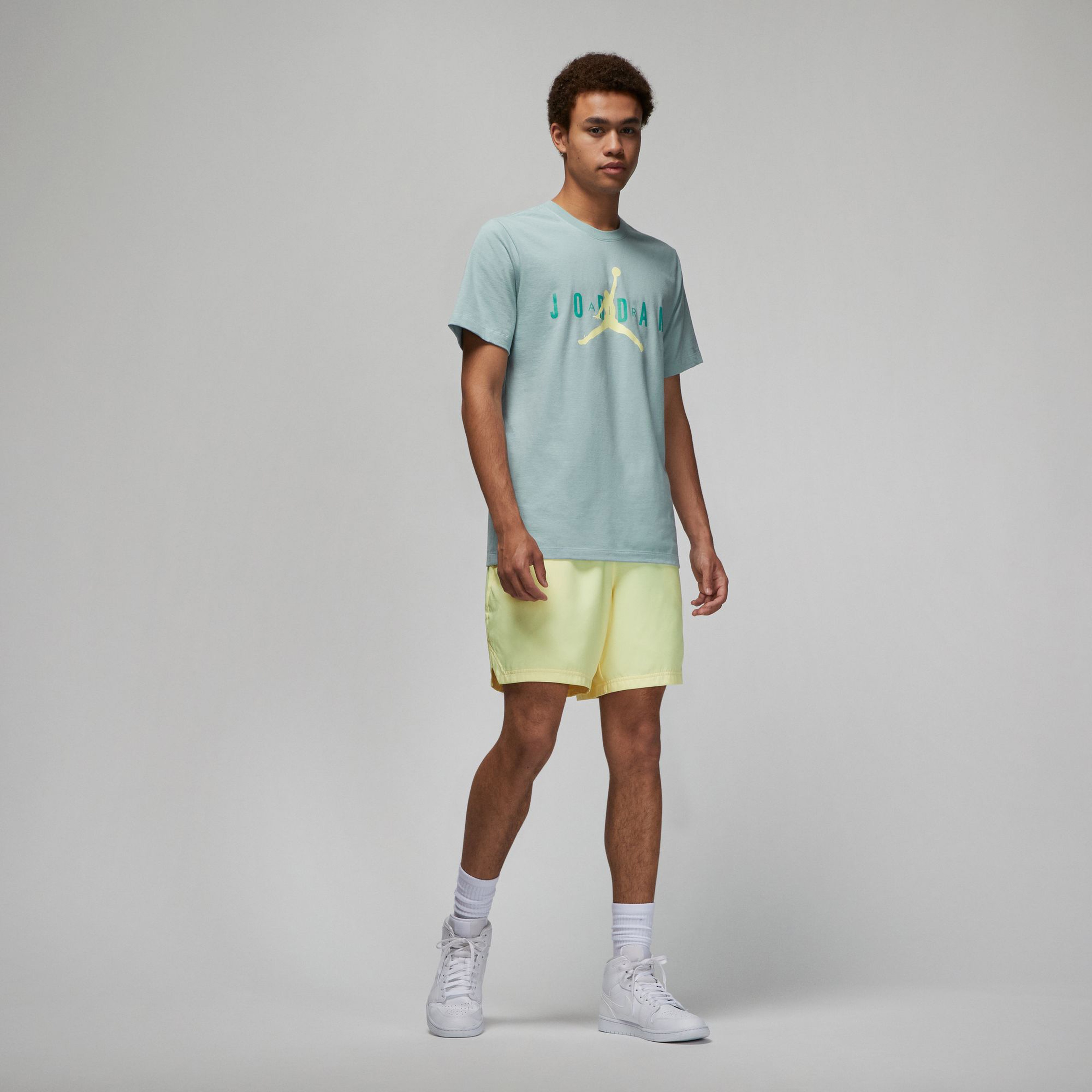 Jordan Air Wordmark Erkek Mavi T-shirt