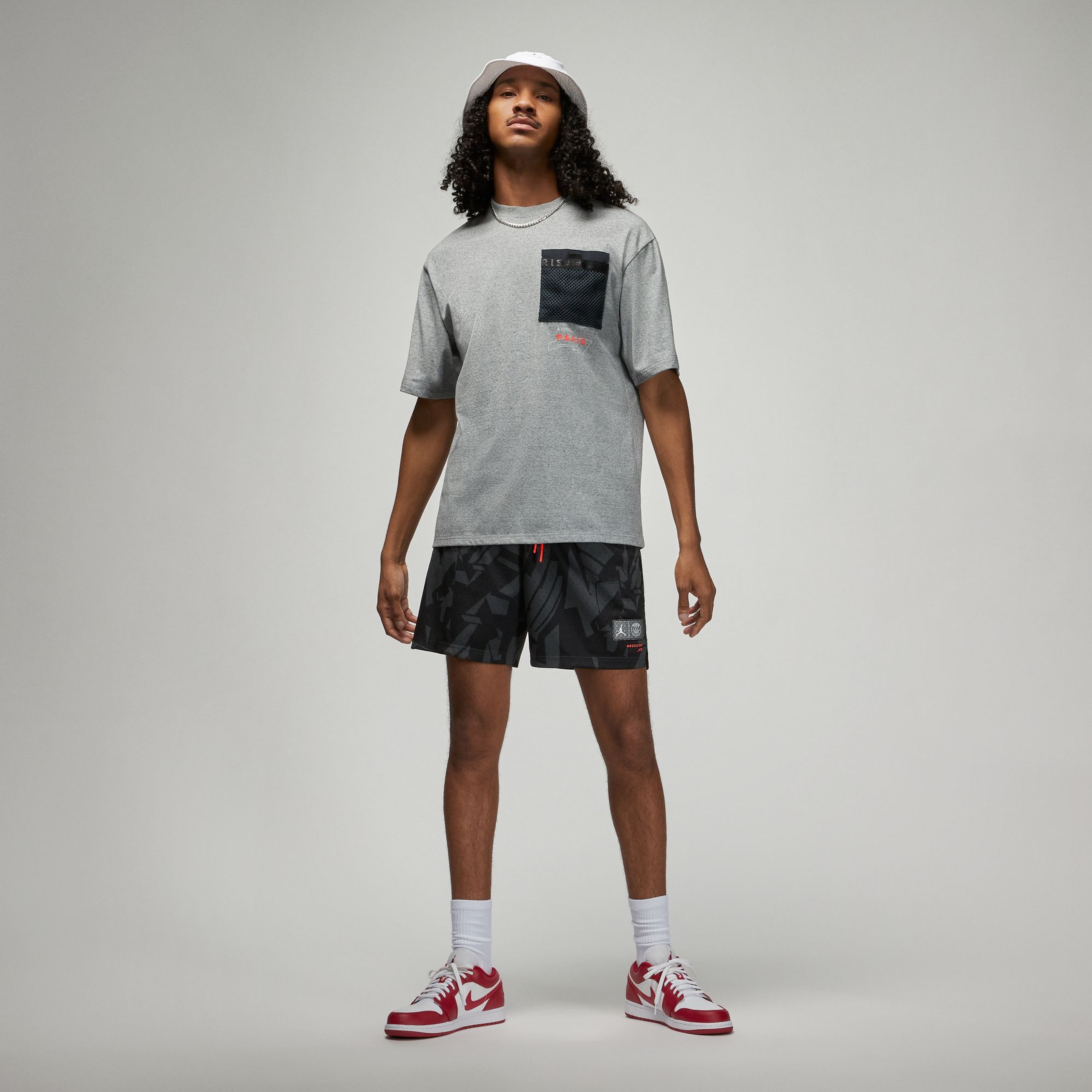 Jordan Paris Saint Germain Erkek Gri T-Shirt