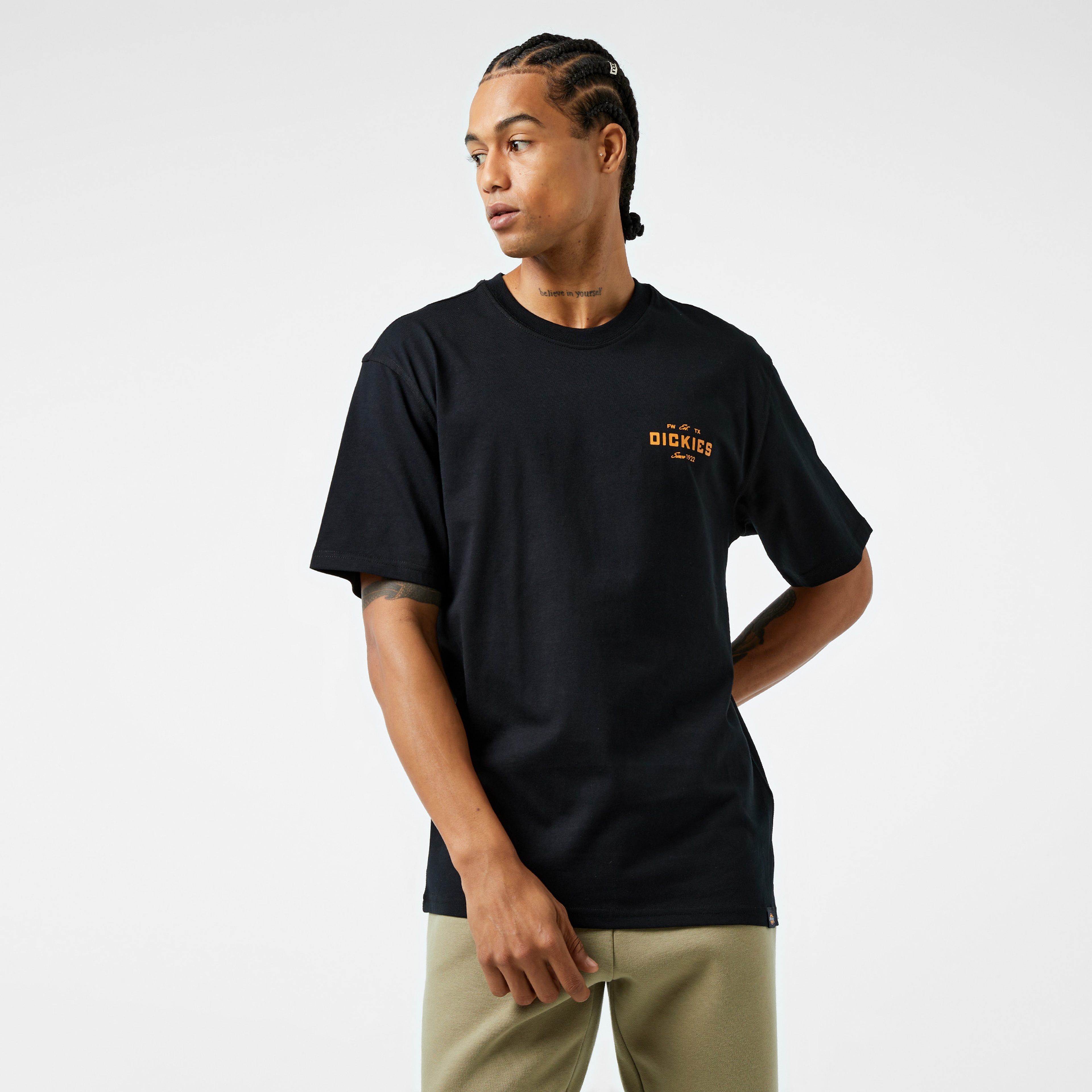 Dickies Emblem Kısa Kollu Erkek Siyah T-Shirt