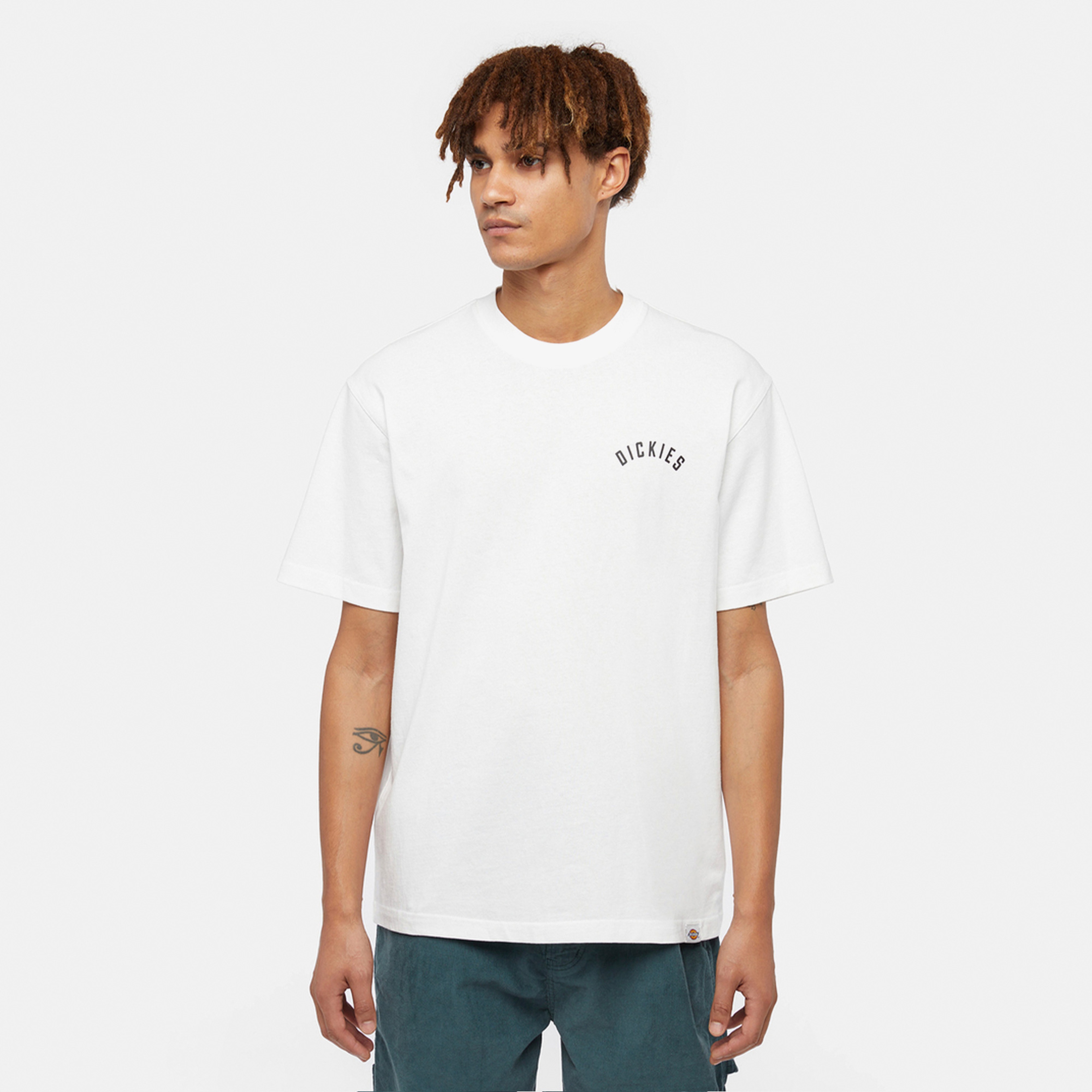 Dickies Panther Kısa Kollu Erkek Beyaz T-Shirt