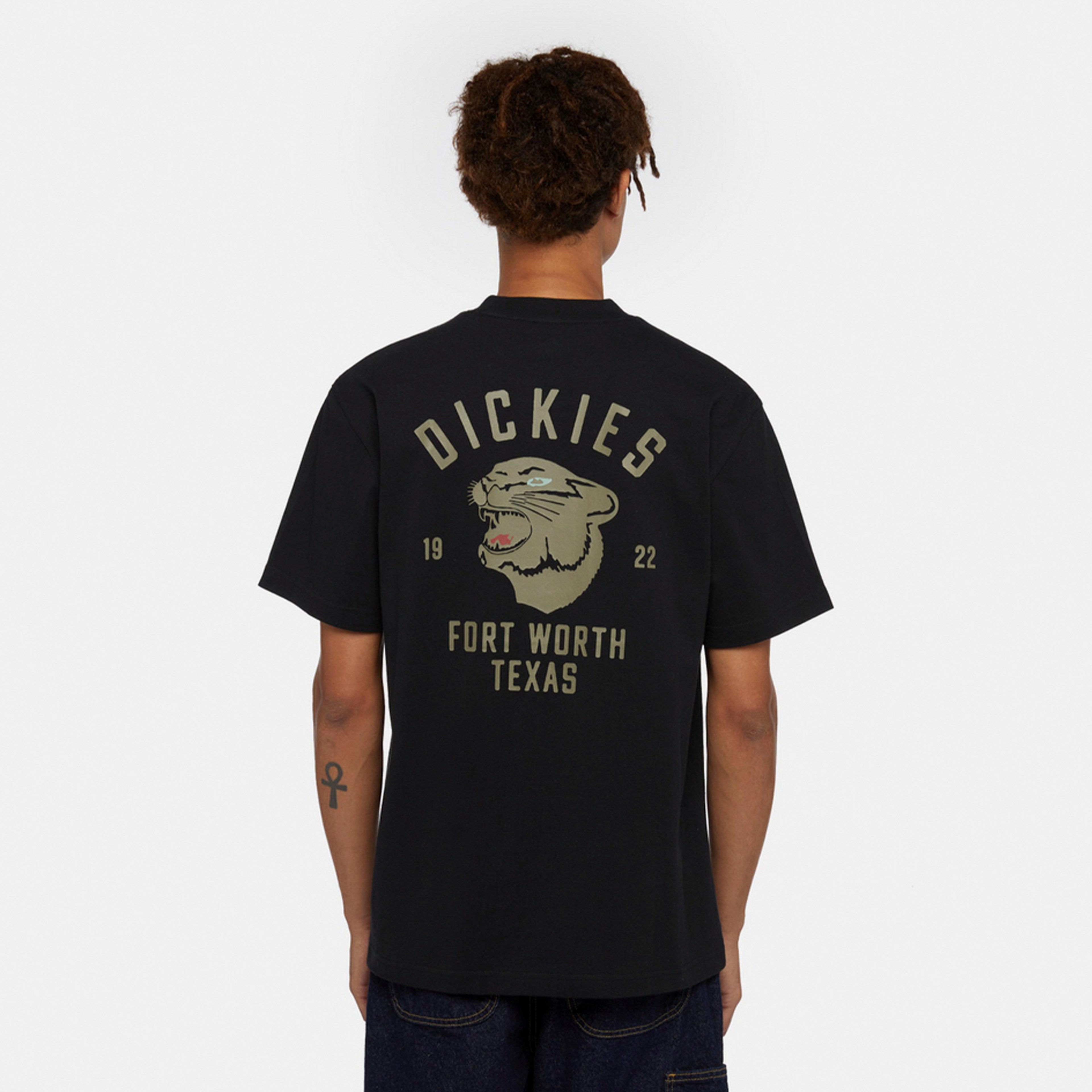 Dickies Panther Kısa Kollu Erkek Siyah T-Shirt