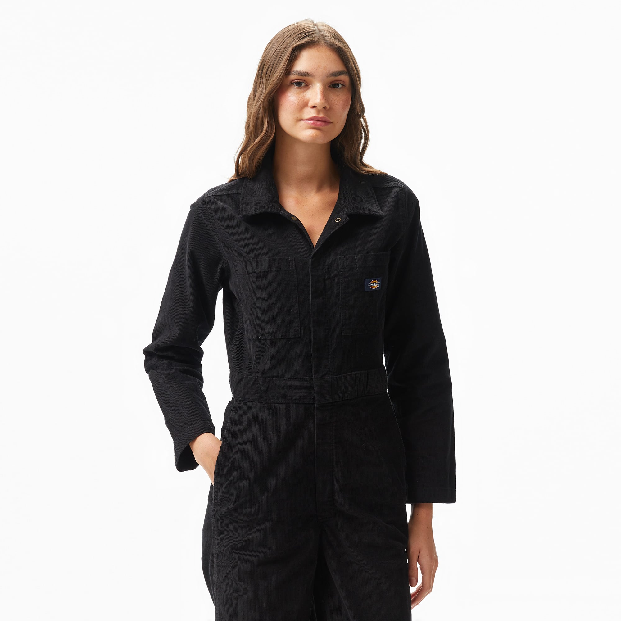 Dickies Corduroy Coverall Kadın Siyah Tulum