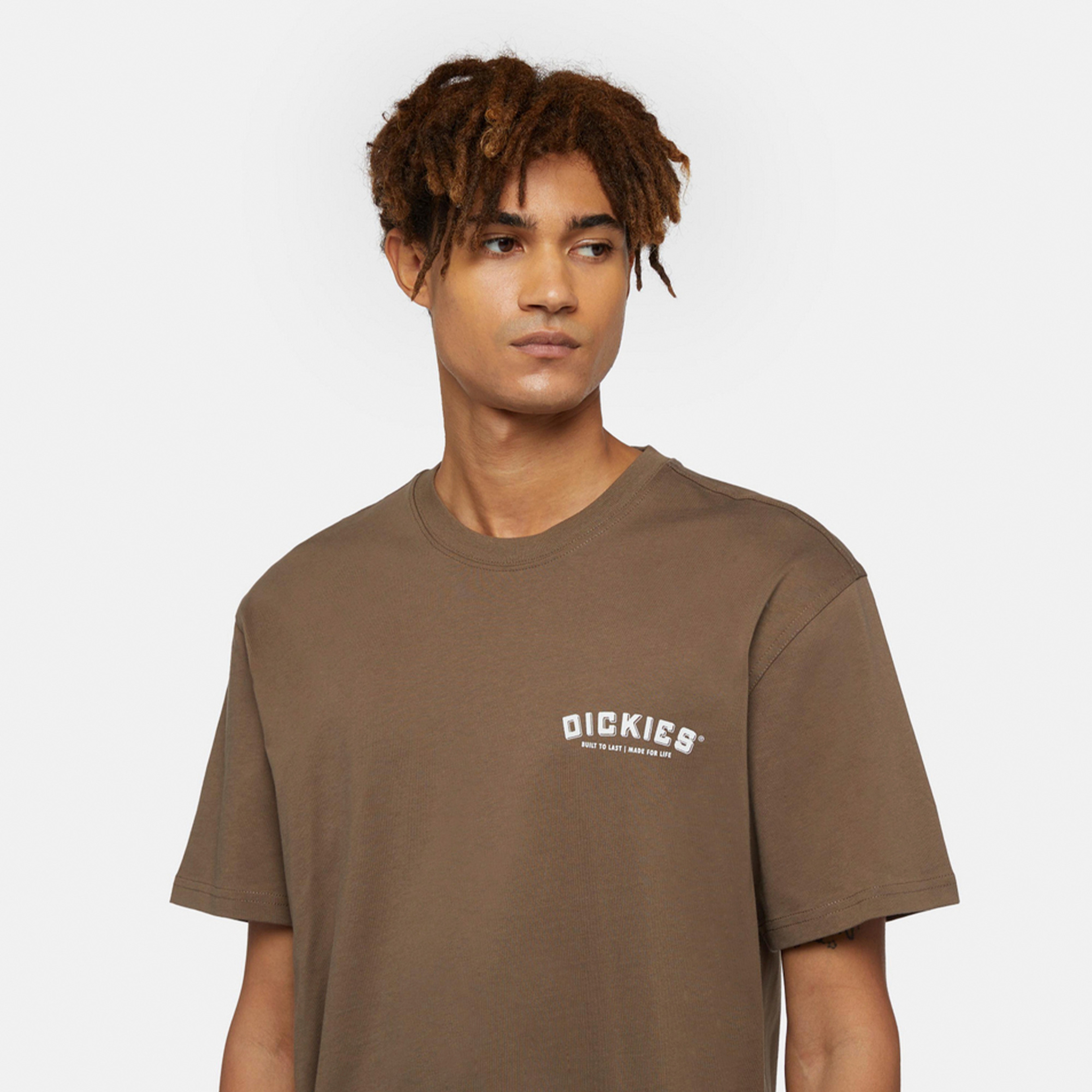 Dickies Builder Kısa Kollu Erkek Kahverengi T-Shirt