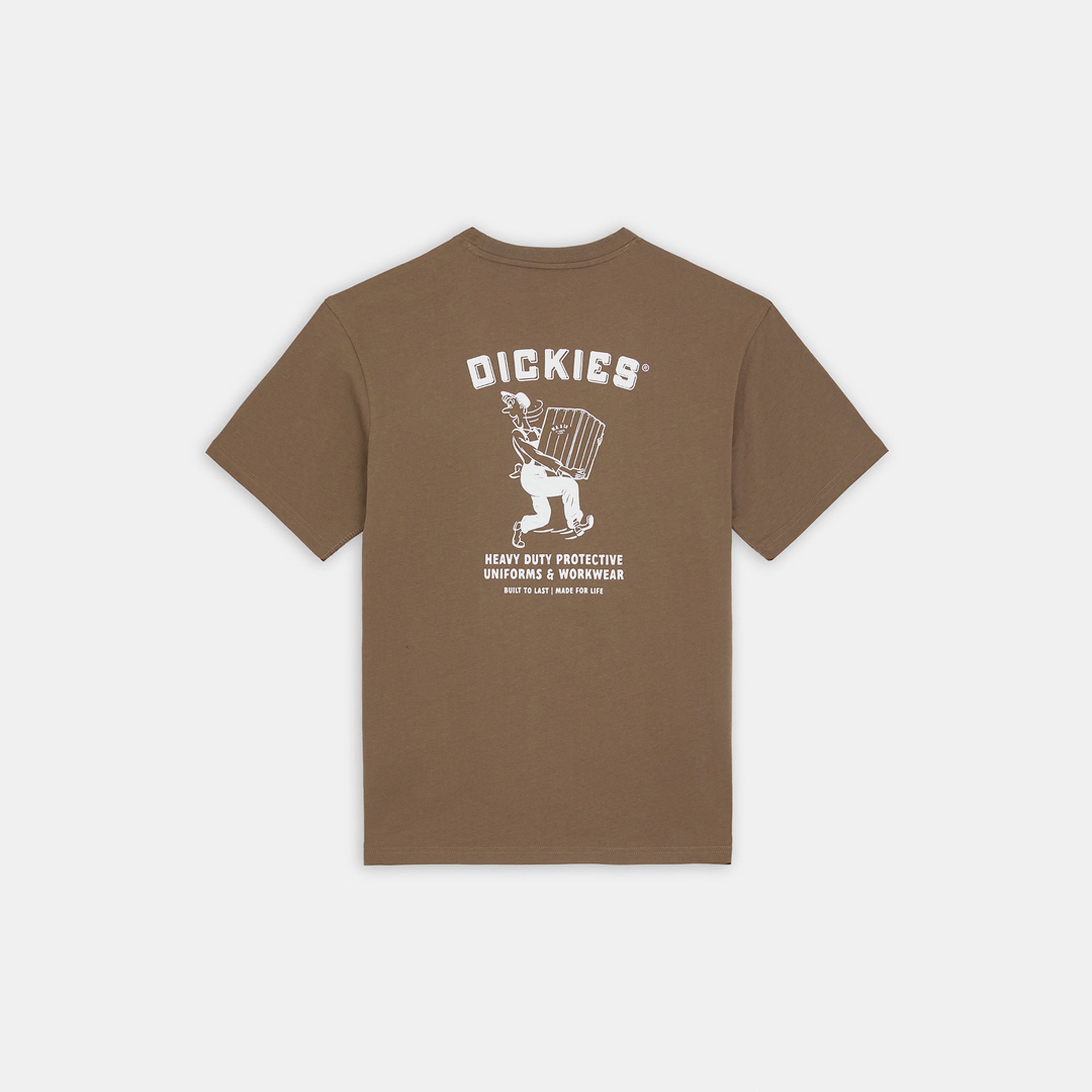 Dickies Builder Kısa Kollu Erkek Kahverengi T-Shirt