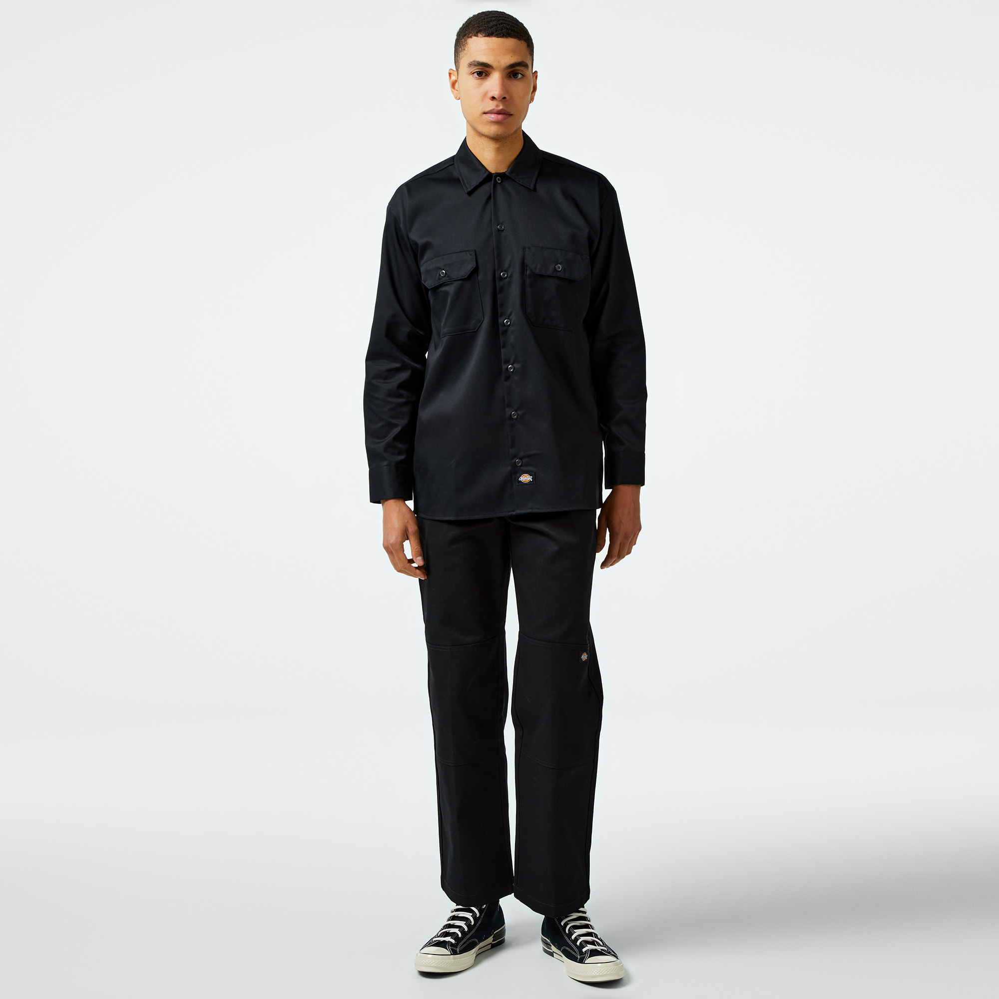 Dickies Work Uzun Kollu Rec Erkek Siyah Gömlek