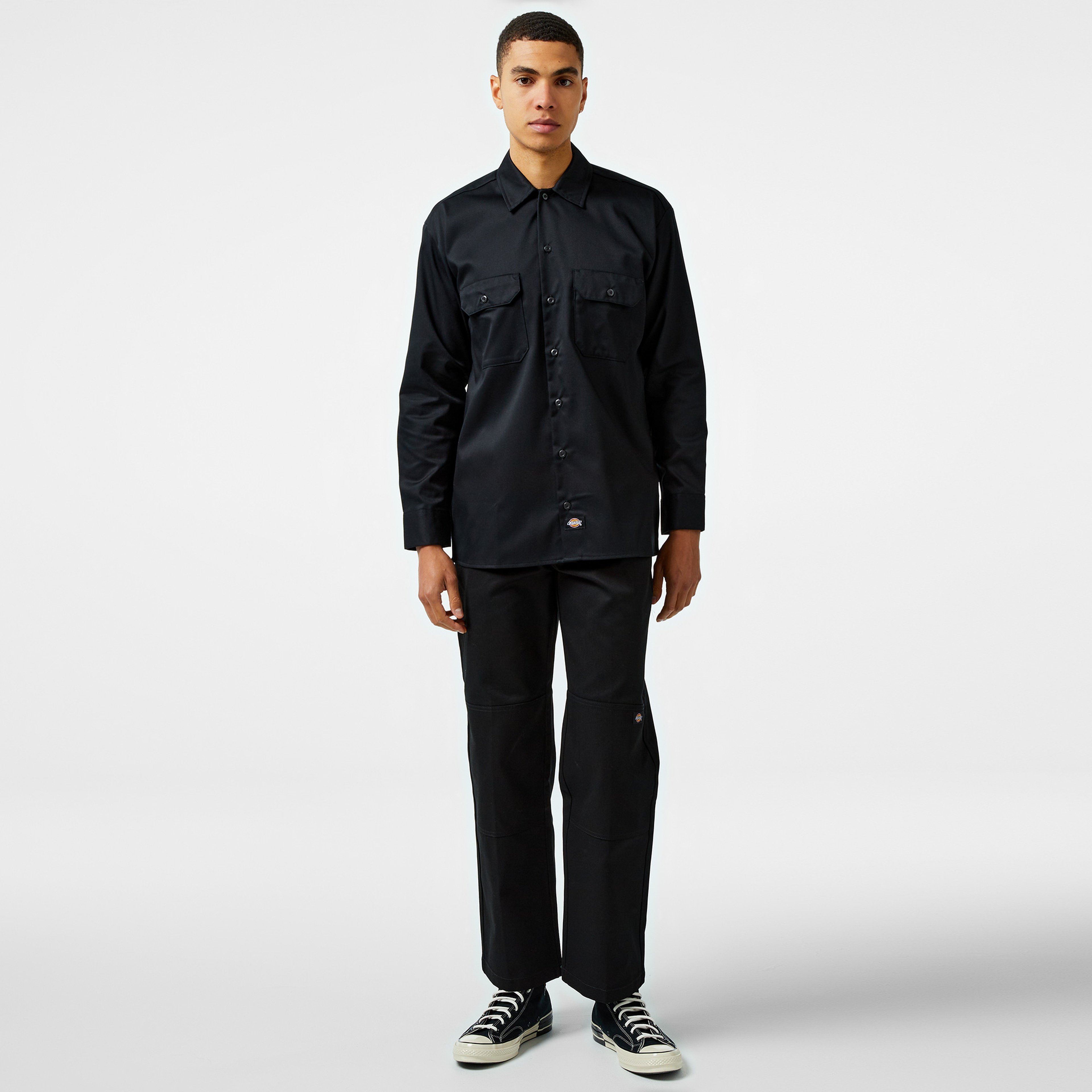 Dickies Work Uzun Kollu Rec Erkek Siyah Gömlek