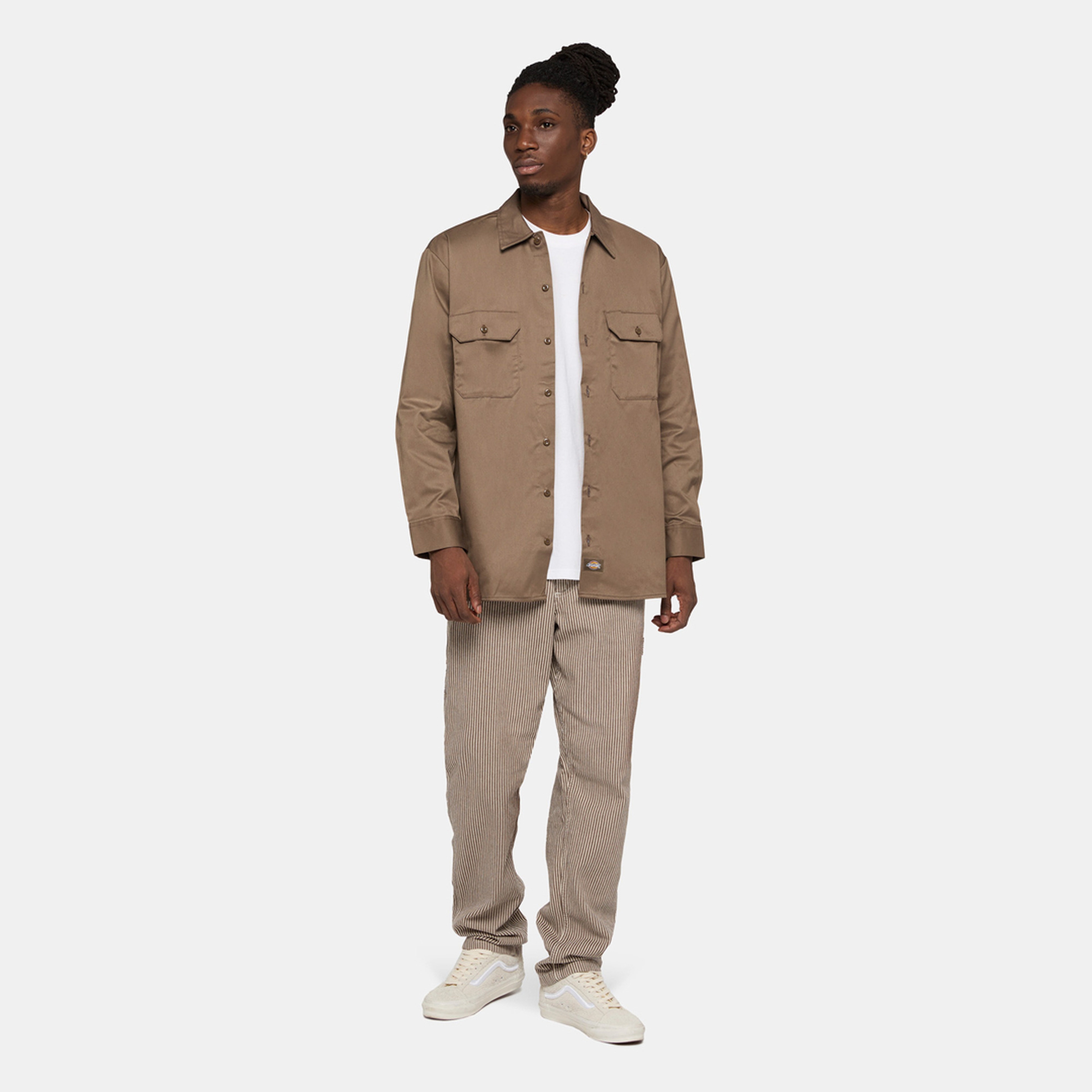 Dickies Work Uzun Kollu Rec Erkek Kahverengi Gömlek