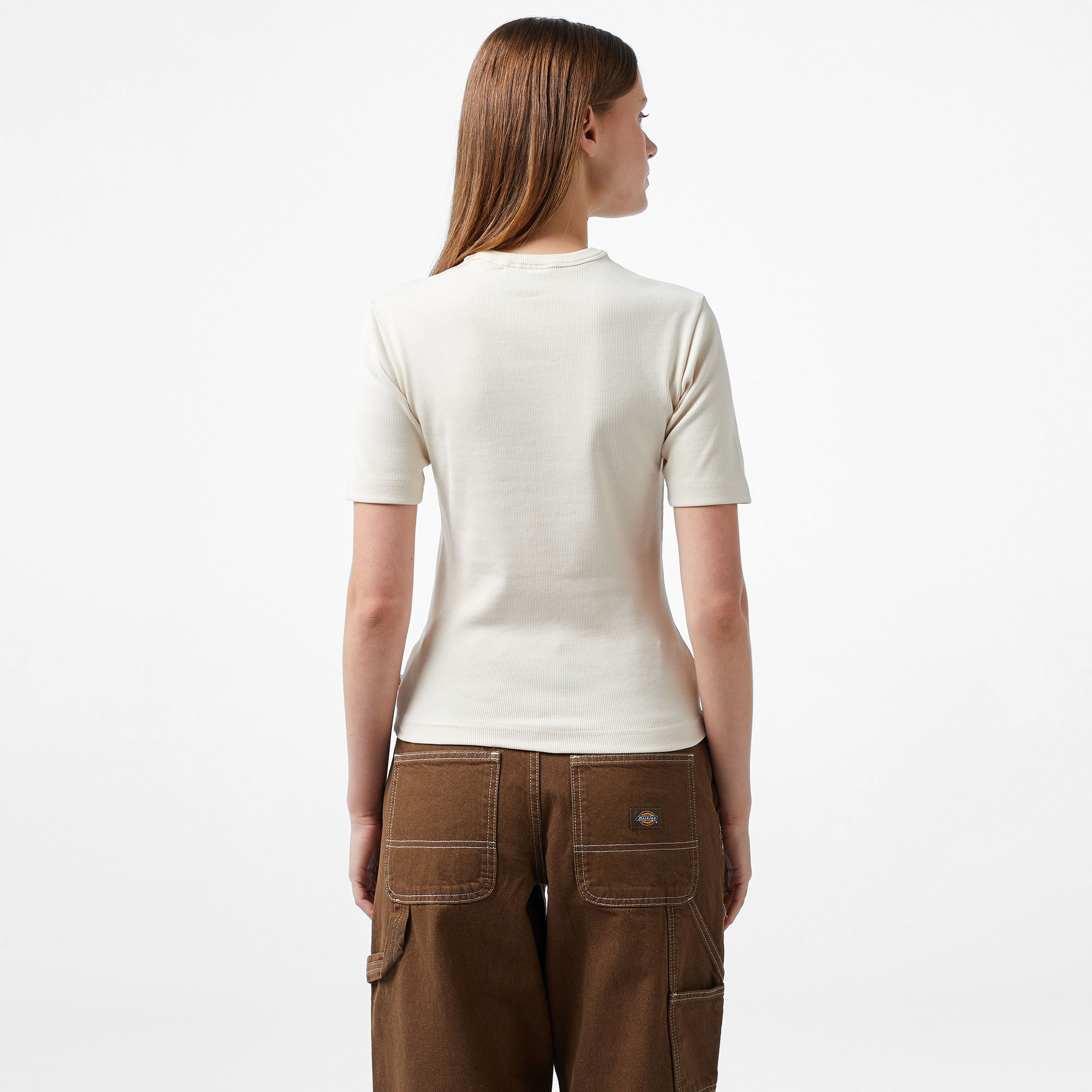 Dickies Marysville Kısa Kollu Kadın Krem T-Shirt