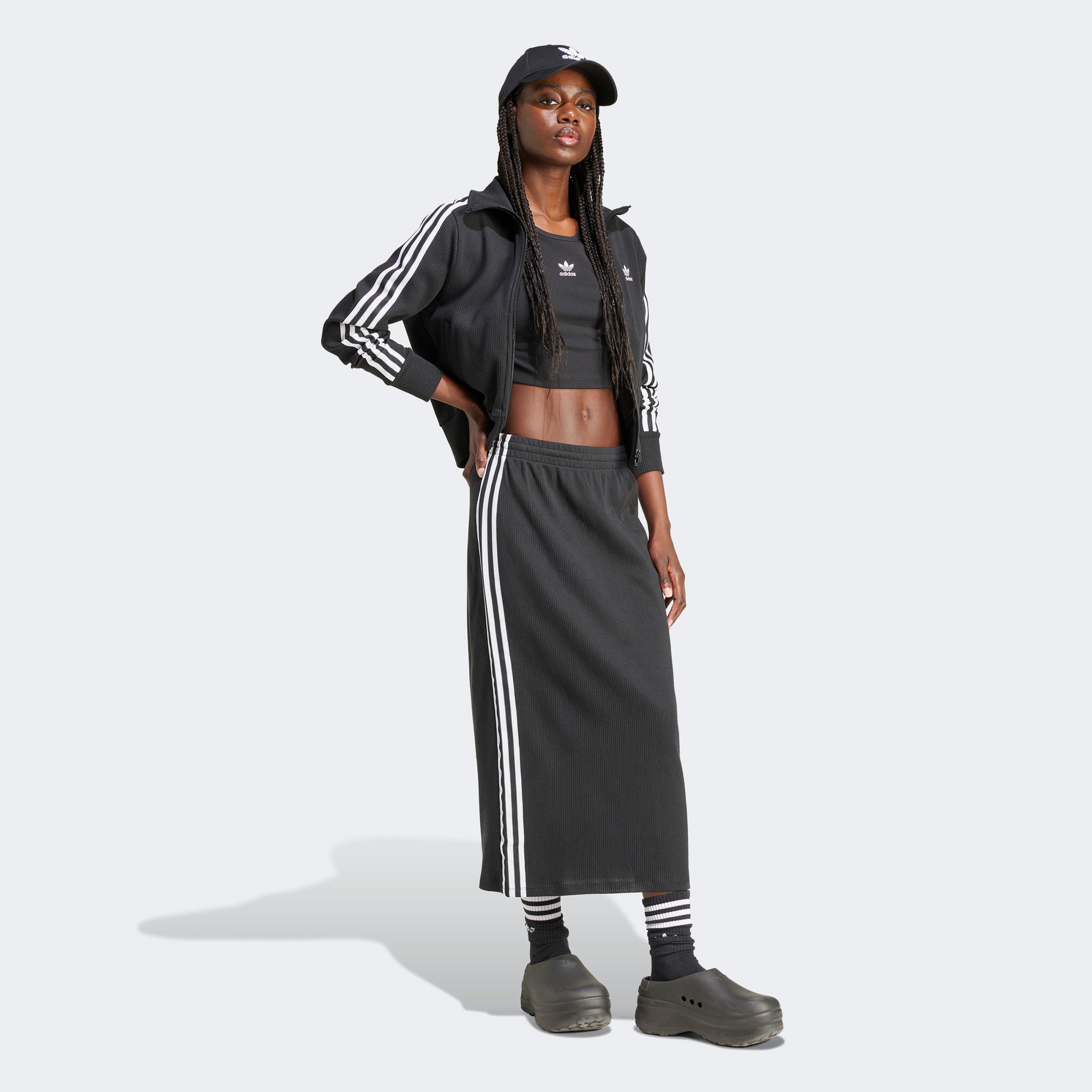 adidas Knitted Skirt Kadın Siyah Etek