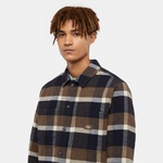Dickies Plaid Coaling Uzun Kollu Erkek Kahverengi Gömlek