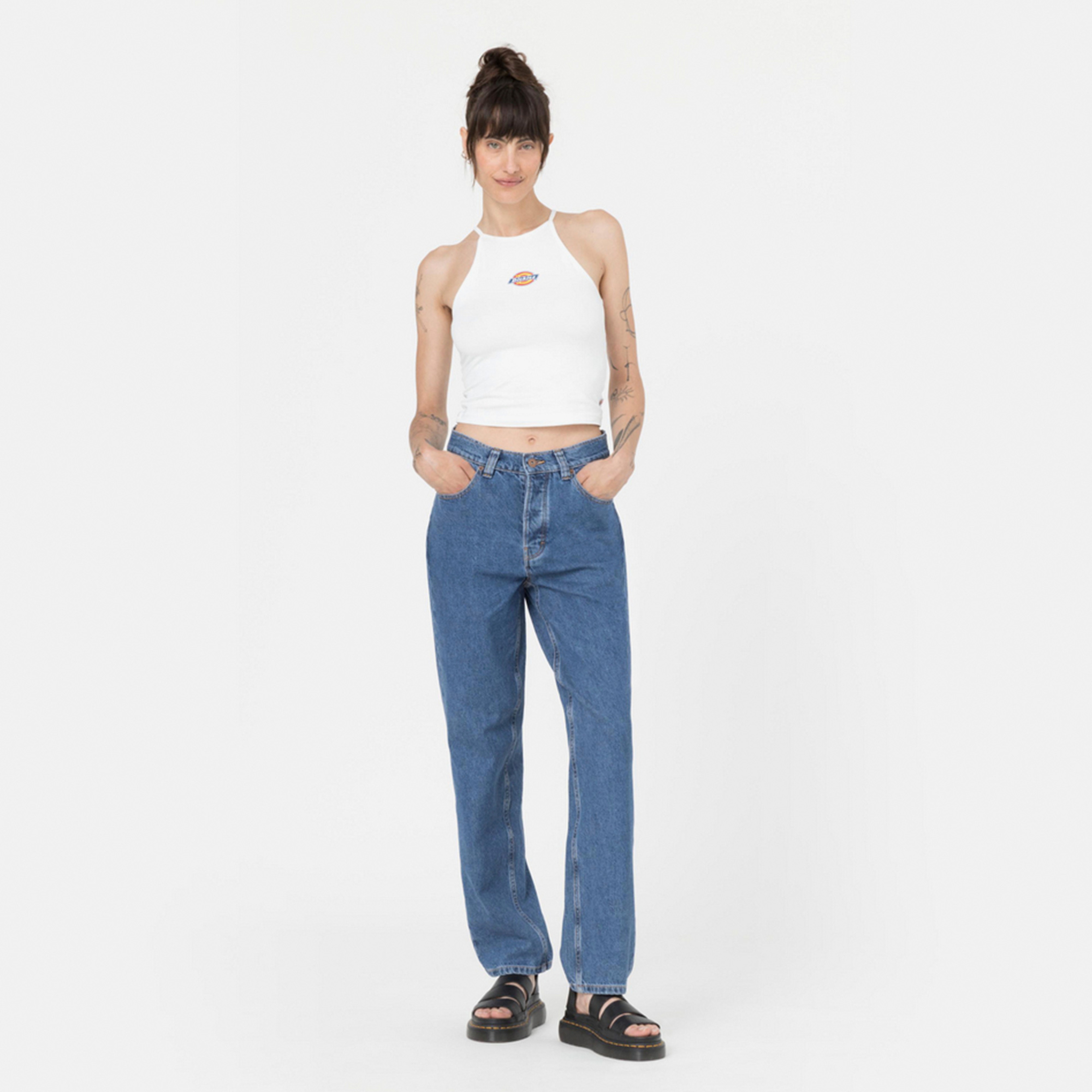 Dickies Thomasville Denim Kadın Mavi Pantolon