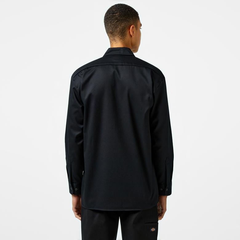 Dickies Work Uzun Kollu Rec Erkek Siyah Gömlek