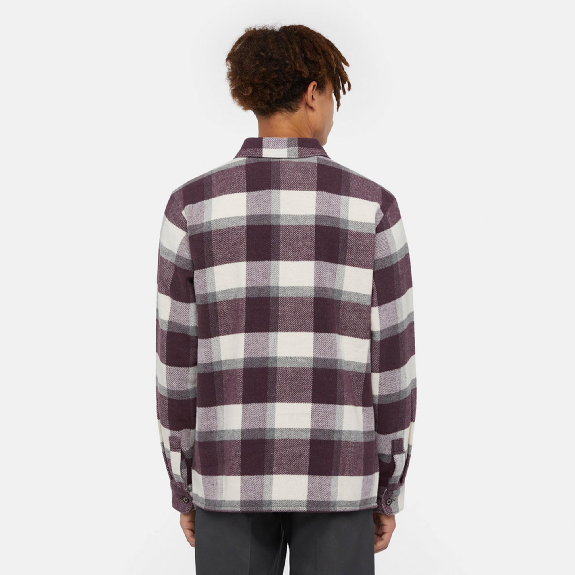 Dickies Plaid Coaling Uzun Kollu Erkek Mor Gömlek