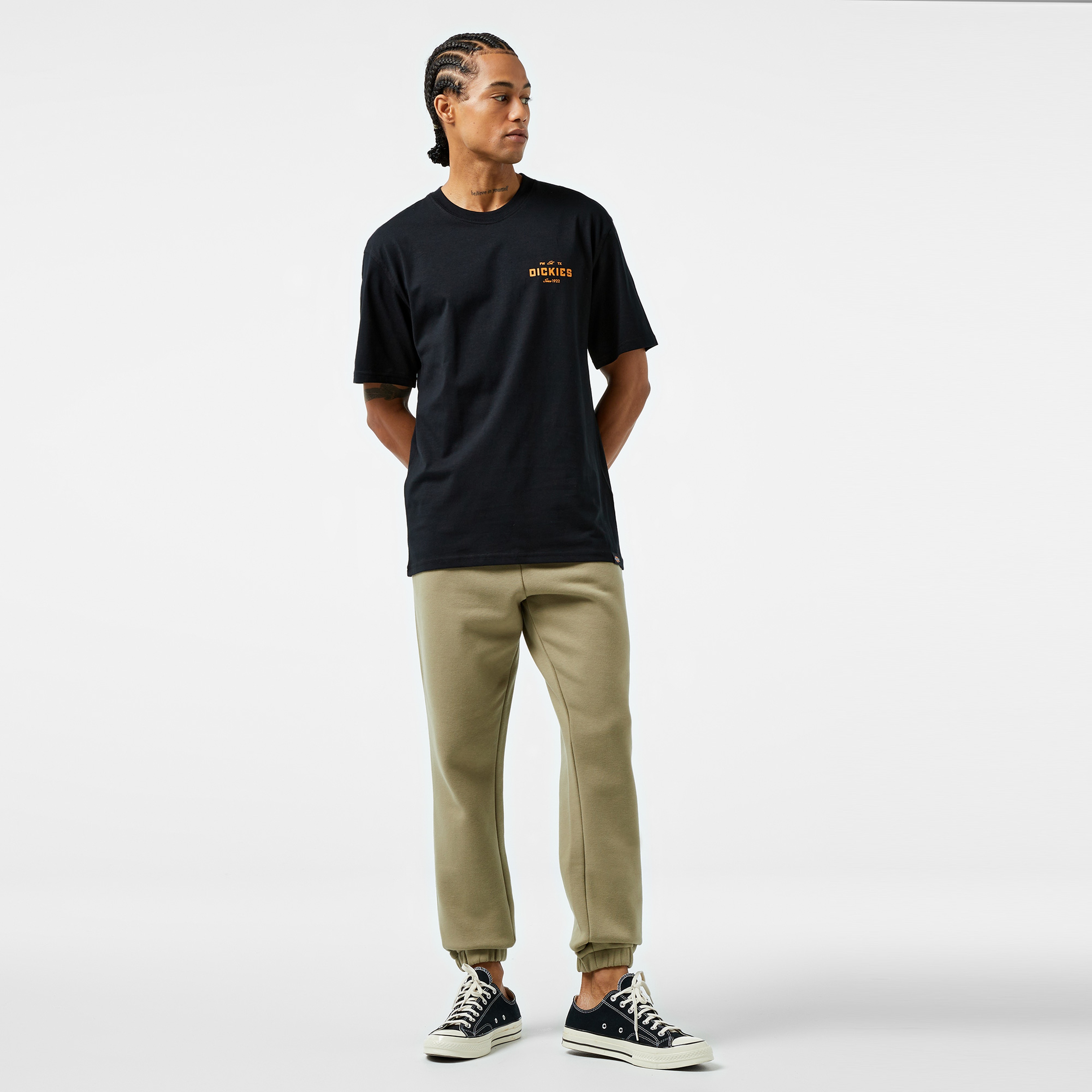 Dickies Emblem Kısa Kollu Erkek Siyah T-Shirt