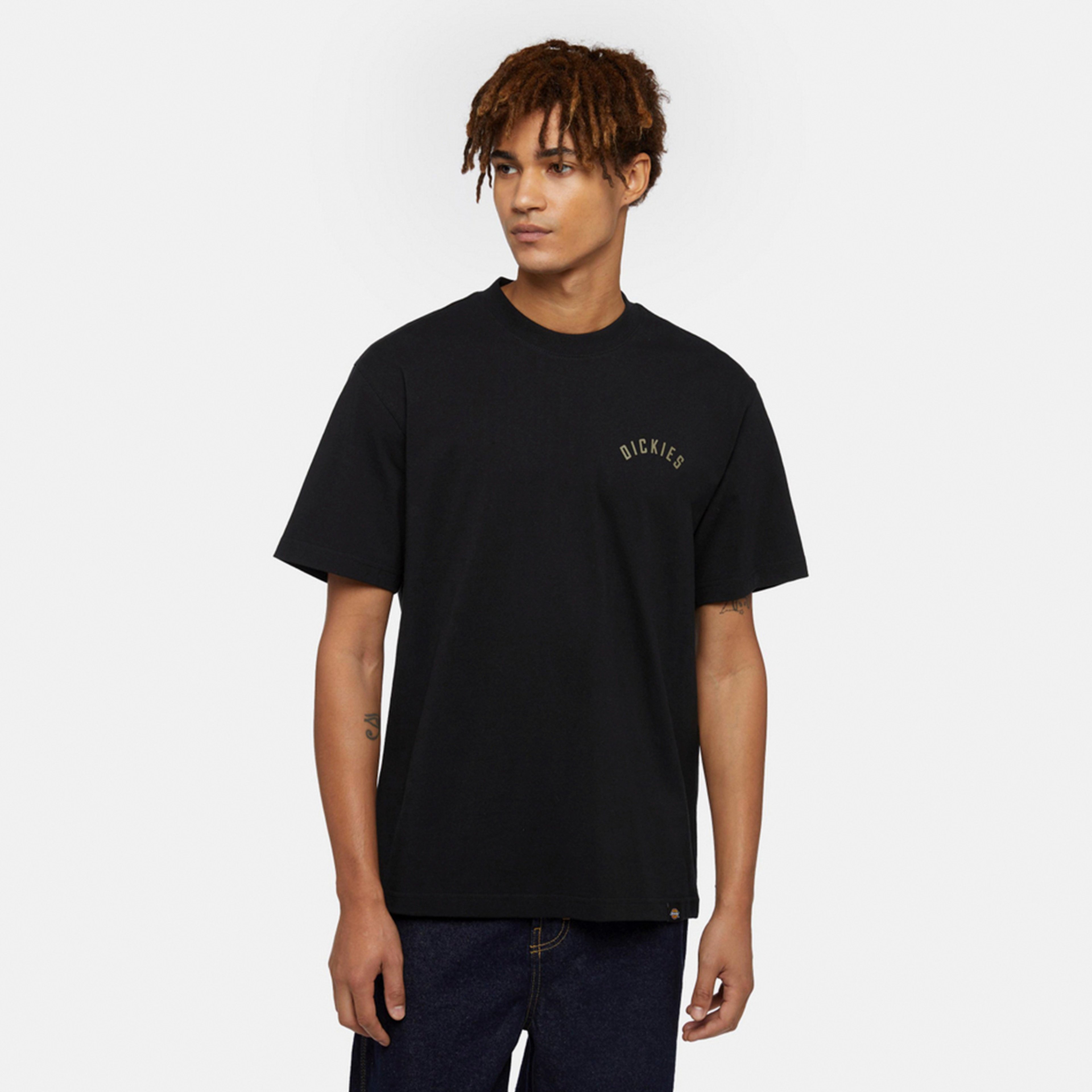 Dickies Panther Kısa Kollu Erkek Siyah T-Shirt