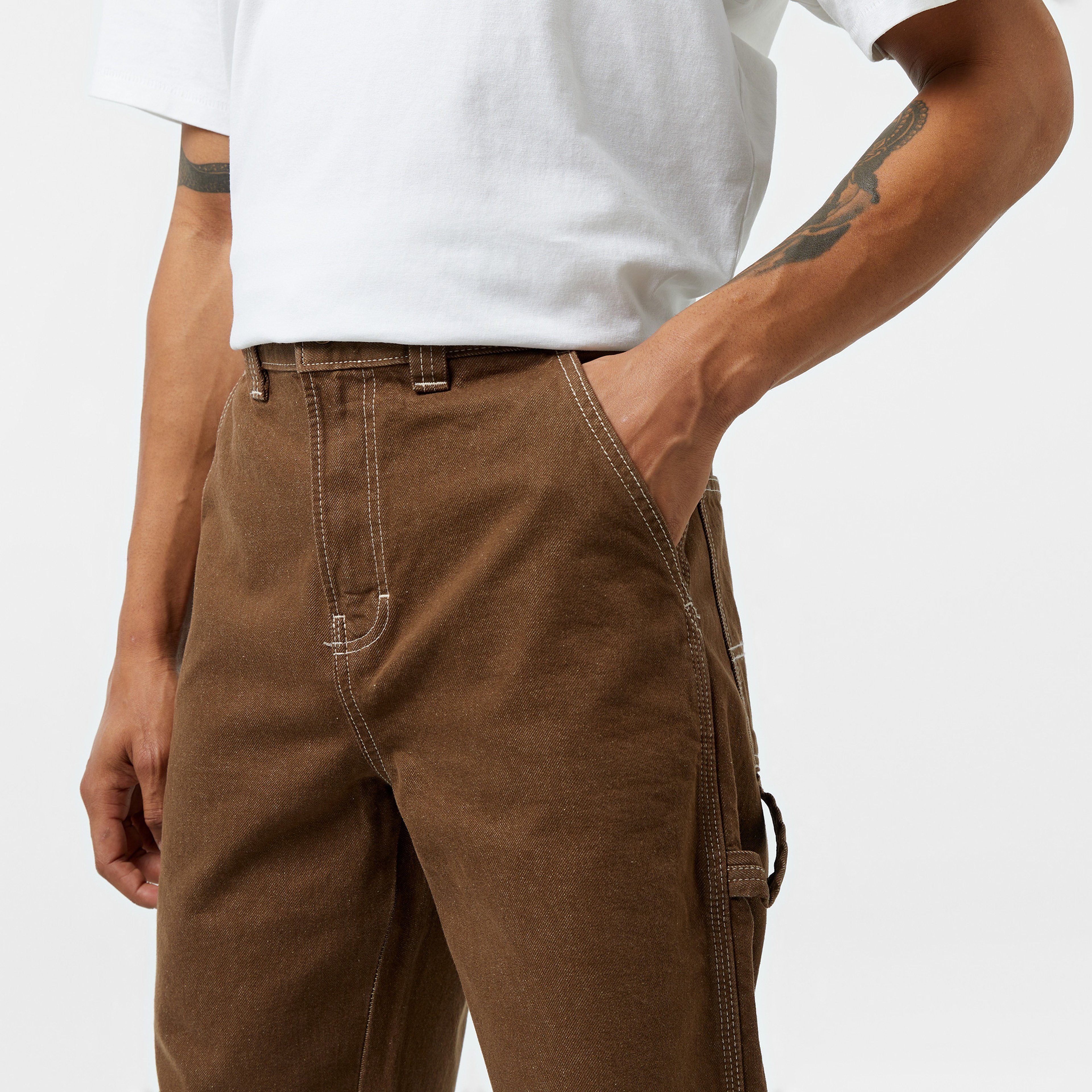 Dickies Stevensville Carpenter Erkek Kahverengi Pantolon
