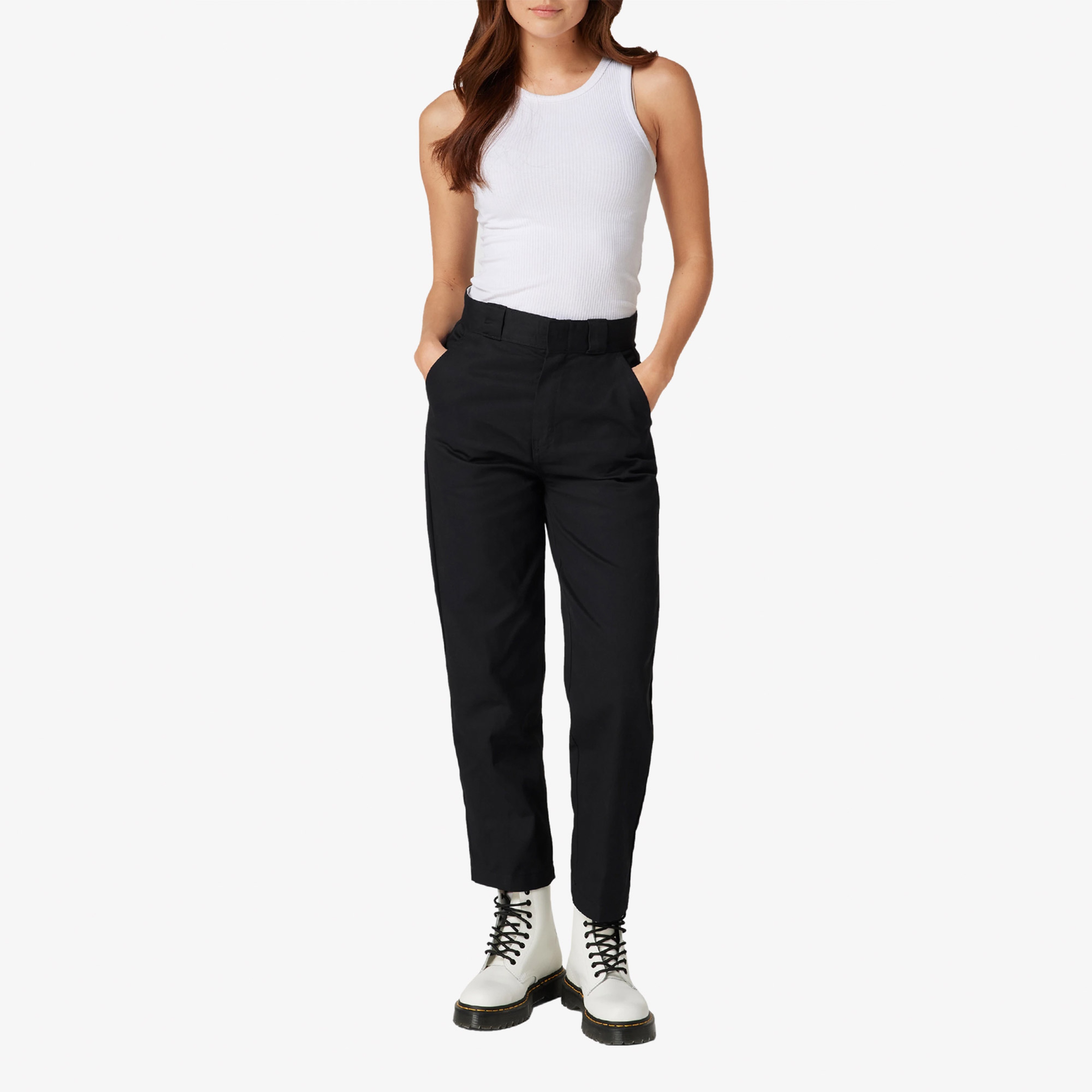 Dickies Phonenix Cropped Rec Kadın Siyah Pantolon