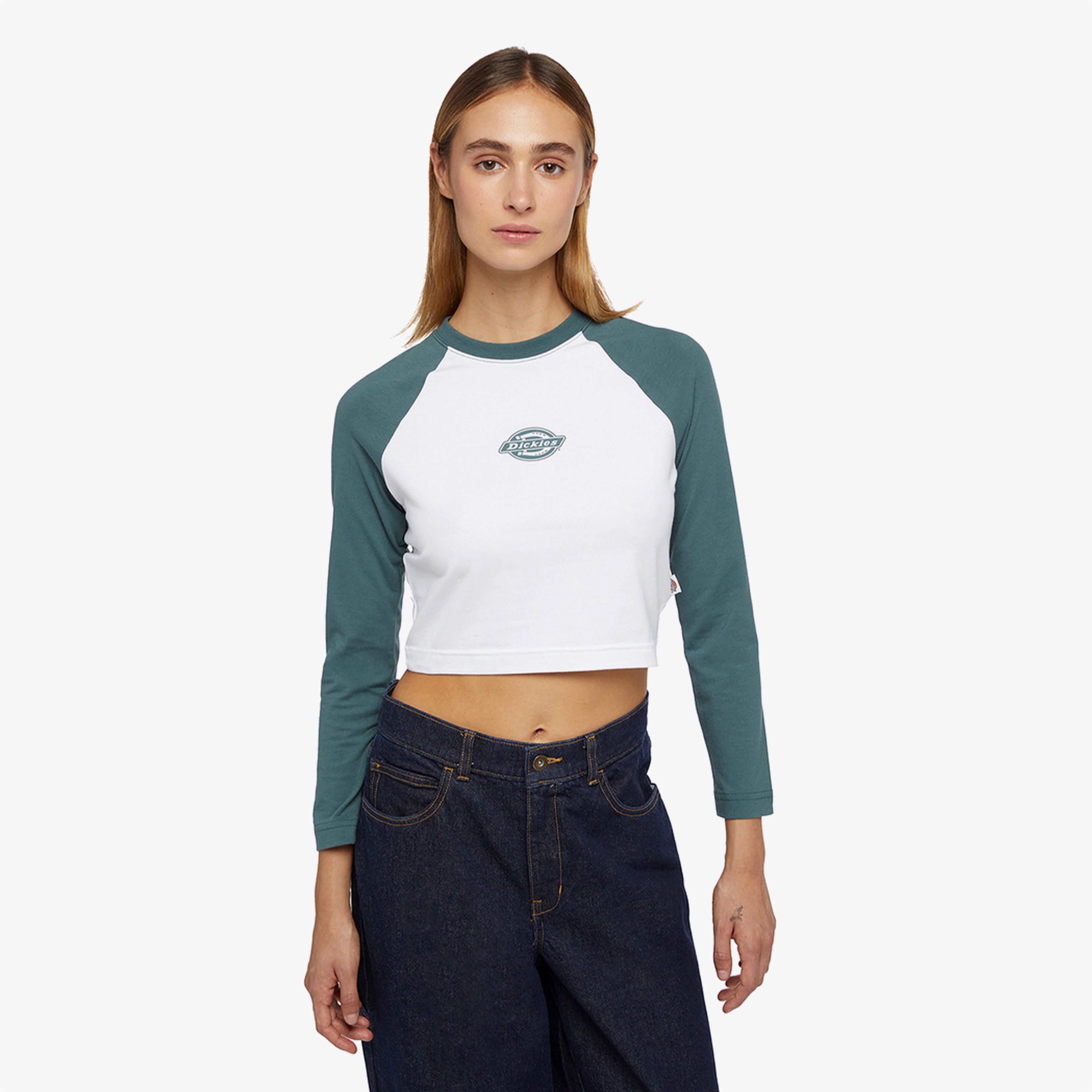 Dickies Sodaville Uzun Kollu Kadın Yeşil T-Shirt