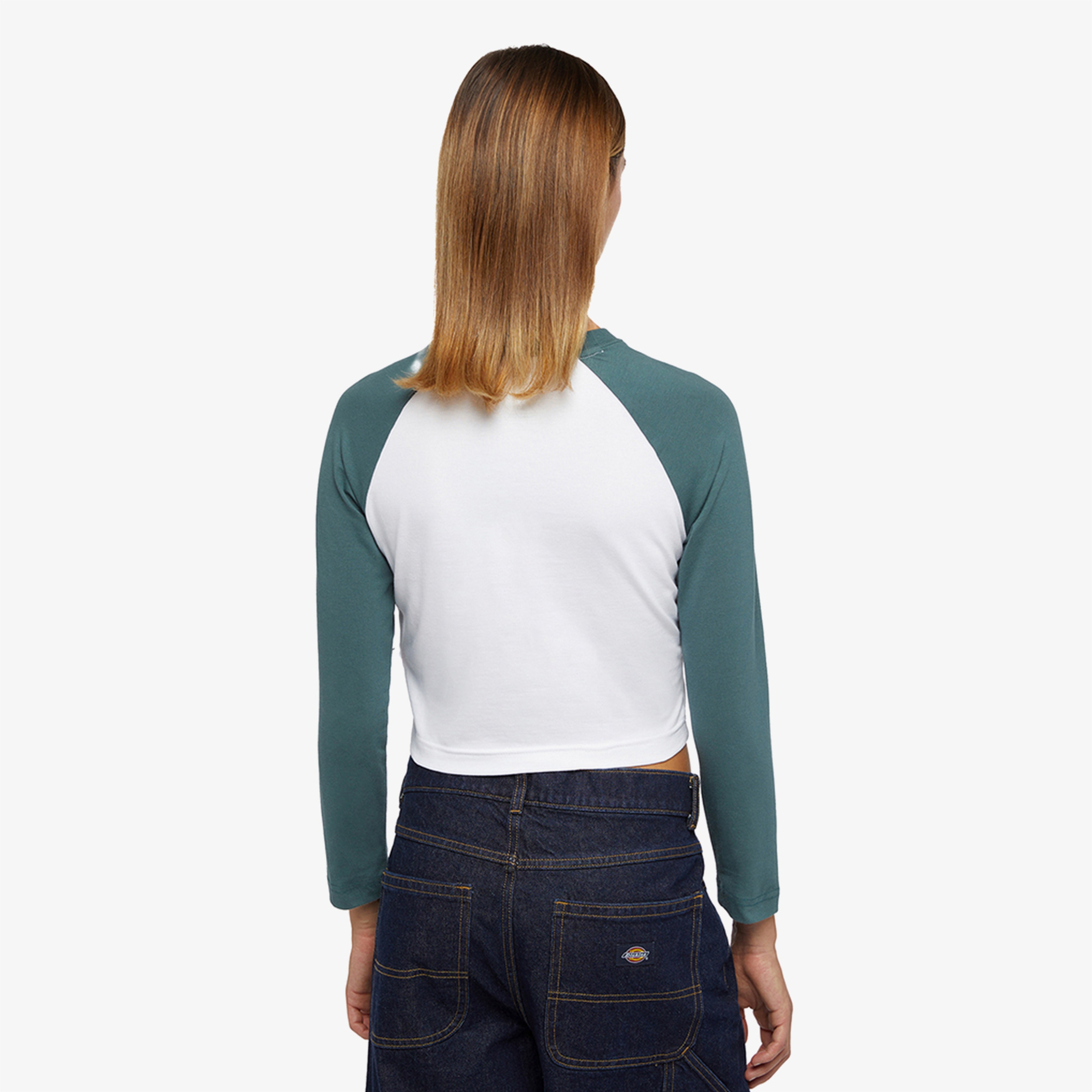 Dickies Sodaville Uzun Kollu Kadın Yeşil T-Shirt