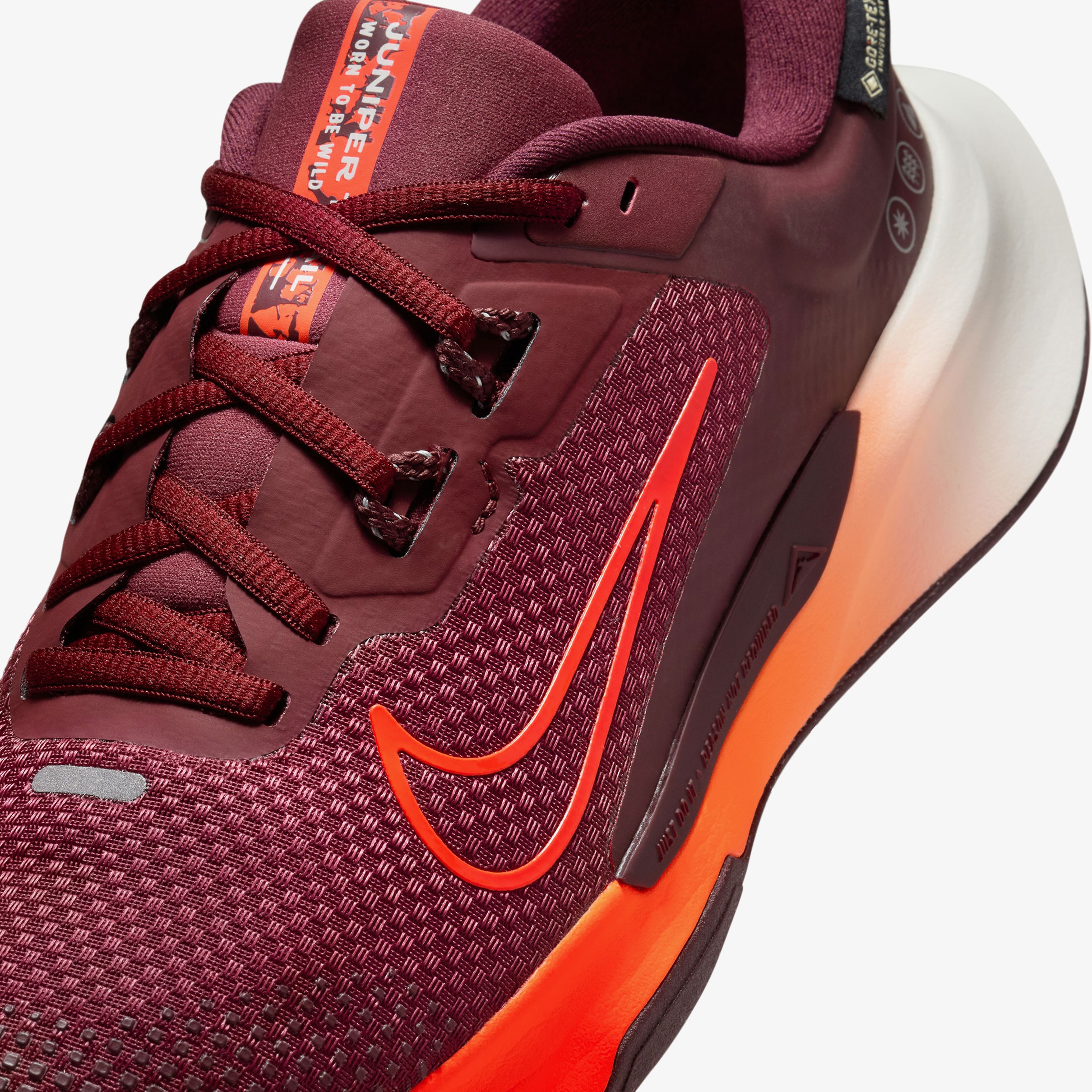 Nike Juniper Trail 2 Gore-Tex Kadın Bordo Koşu Ayakkabısı